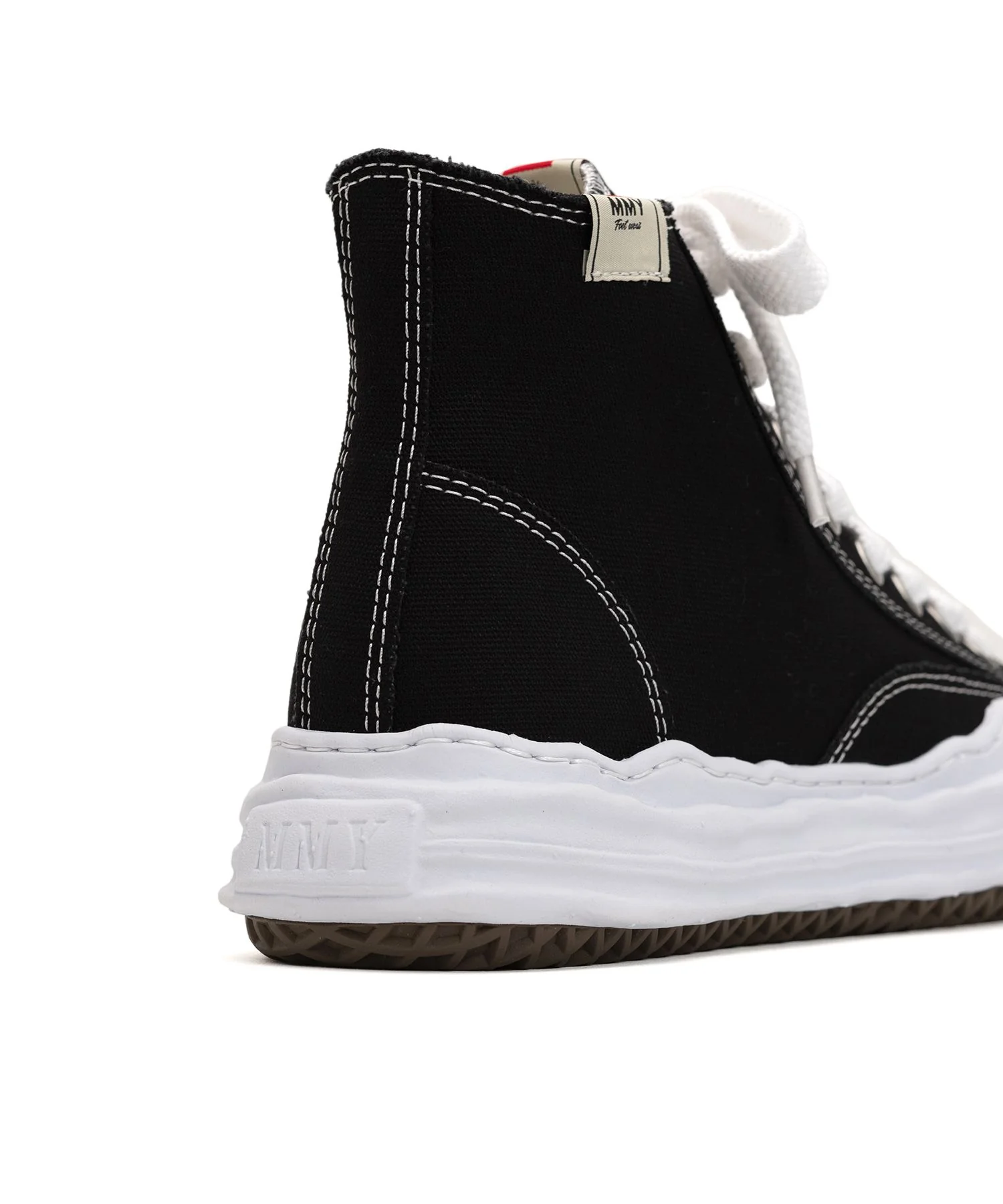 Maison Mihara Yasuhiro - HANK / Original Sole Canvas High-Top Sneaker - Black - Image 6