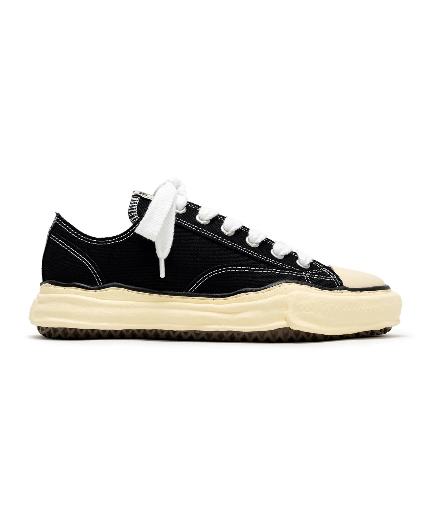 Maison Mihara Yasuhiro - "PETERSON" VL OG Sole Canvas Low-top Sneaker - Black - Image 2