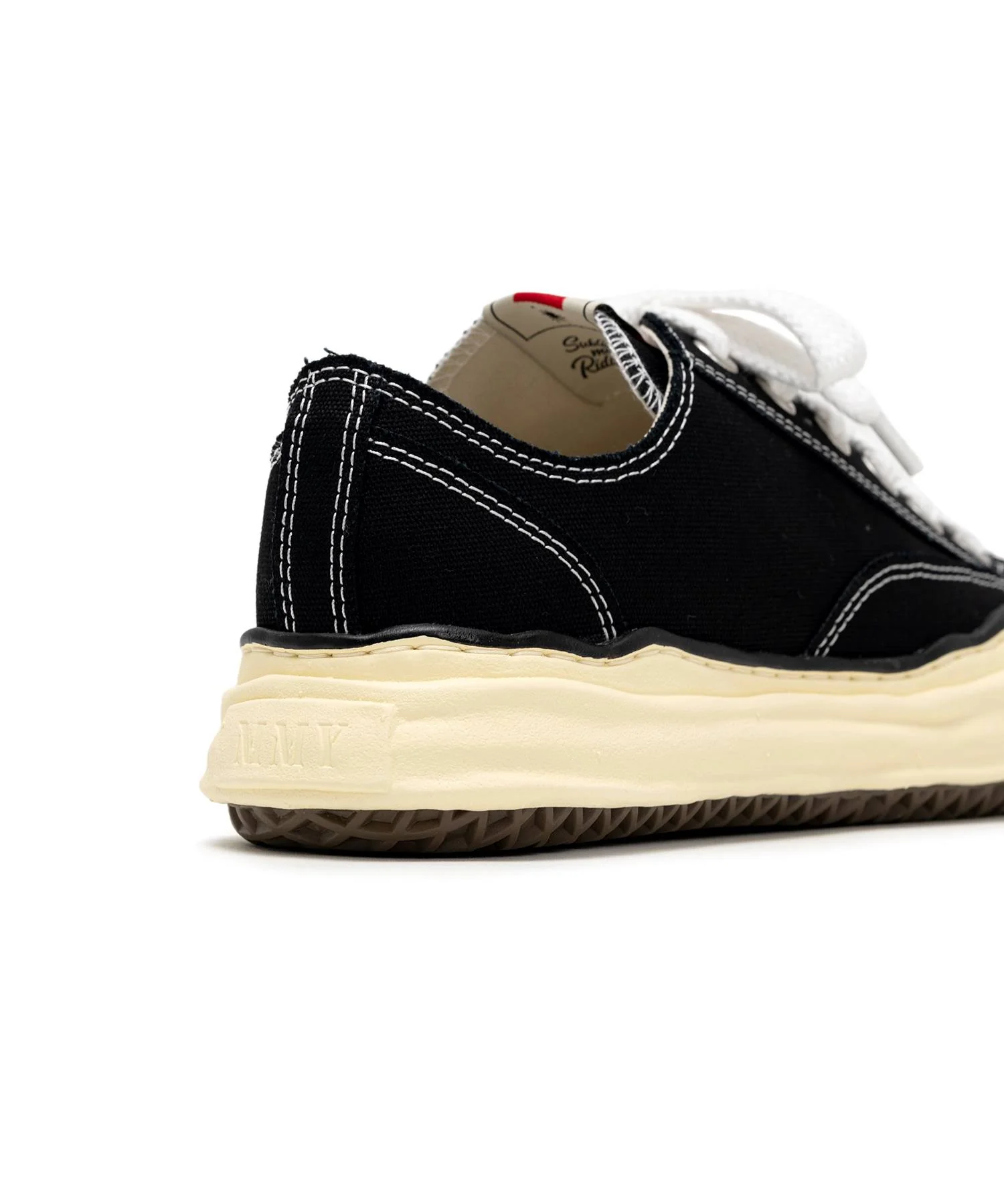 Maison Mihara Yasuhiro - "PETERSON" VL OG Sole Canvas Low-top Sneaker - Black - Image 6