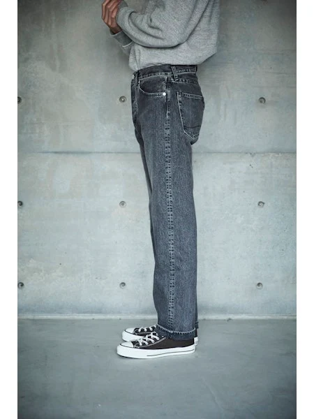 orSlow 105 90'S BLACK DENIM - STONE WASH - Image 13