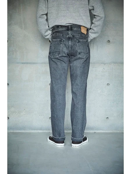 orSlow 105 90'S BLACK DENIM - STONE WASH - Image 14