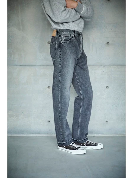 orSlow 105 90'S BLACK DENIM - STONE WASH - Image 16