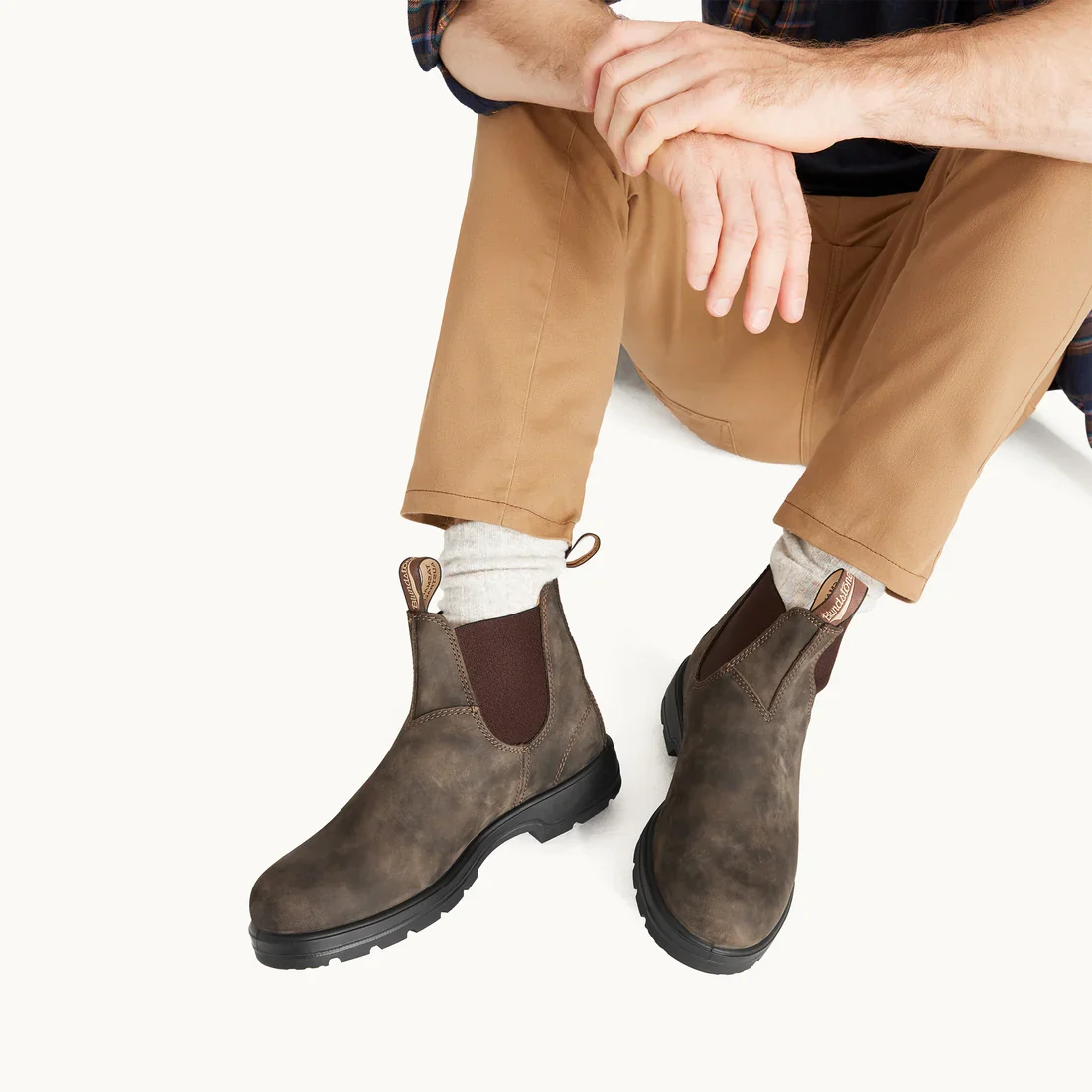 Blundstone #585 Men's Style Chelsea Boot - Rustic Brown - Image 6