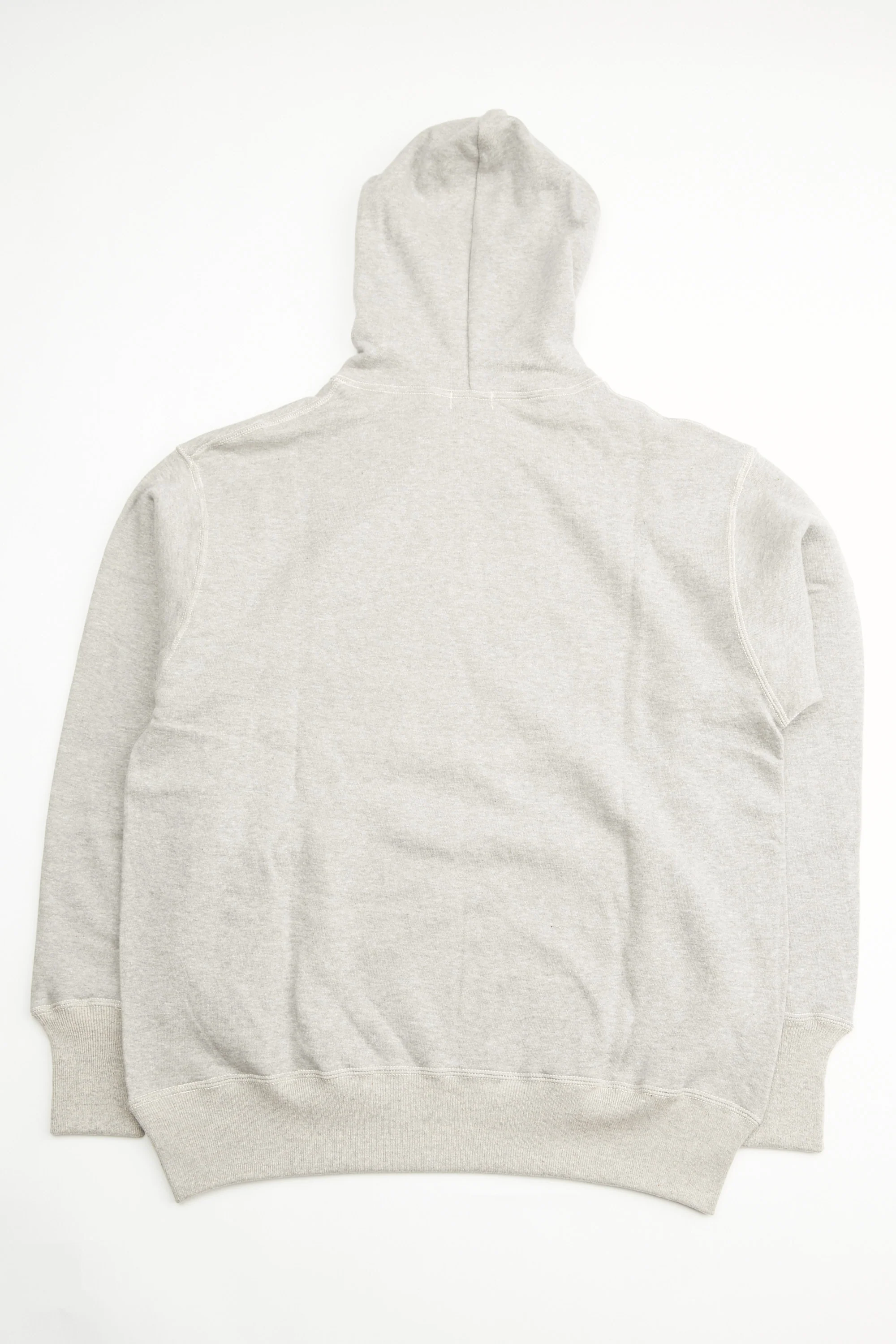 WAREHOUSE & CO. Lot 450 - Two-Needle Loopwheel Hoodie - Heather Grey - Image 5