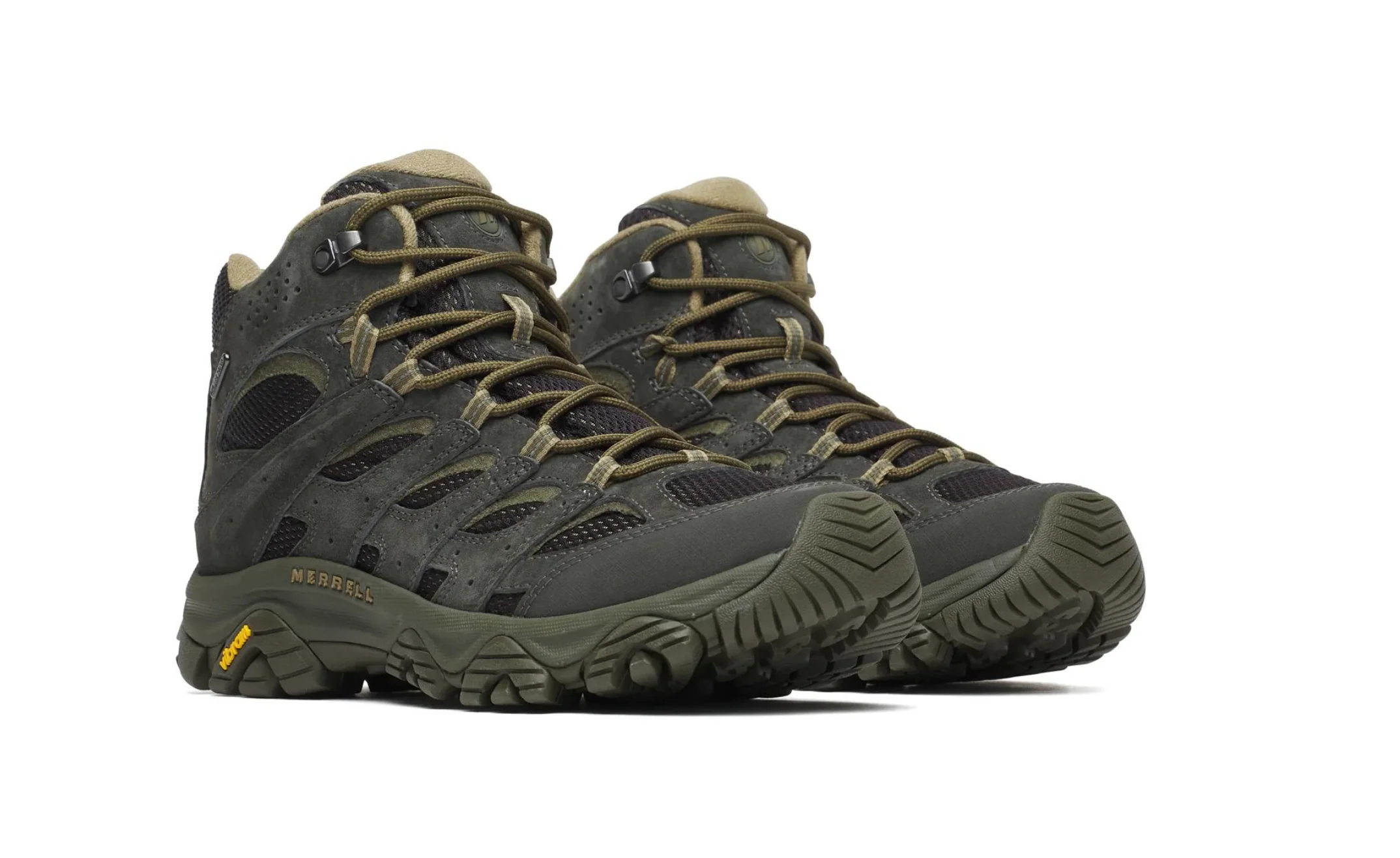 Merrell Men's Moab 3 Mid Waterproof - Black / Beluga - Image 2