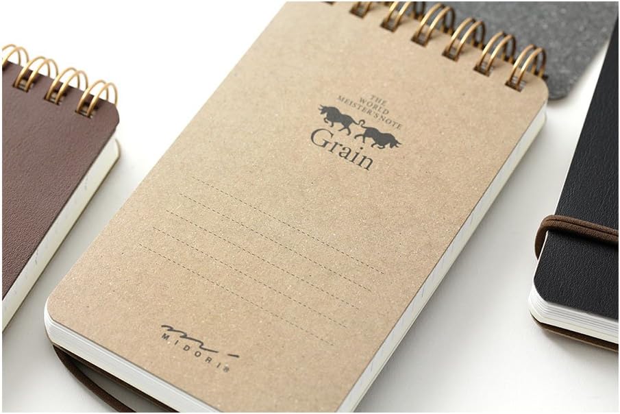 Midori Grain Memo Pad - Dark Brown - Image 2