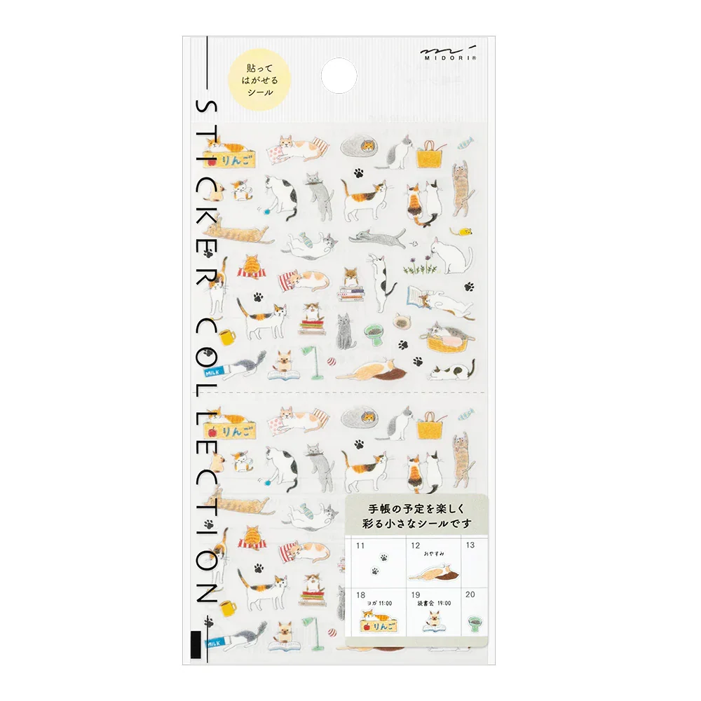 Midori Sticker Collection - Small Cat