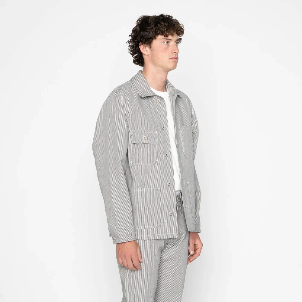 Naked & Famous Chore Coat - Hickory Selvedge - Image 3