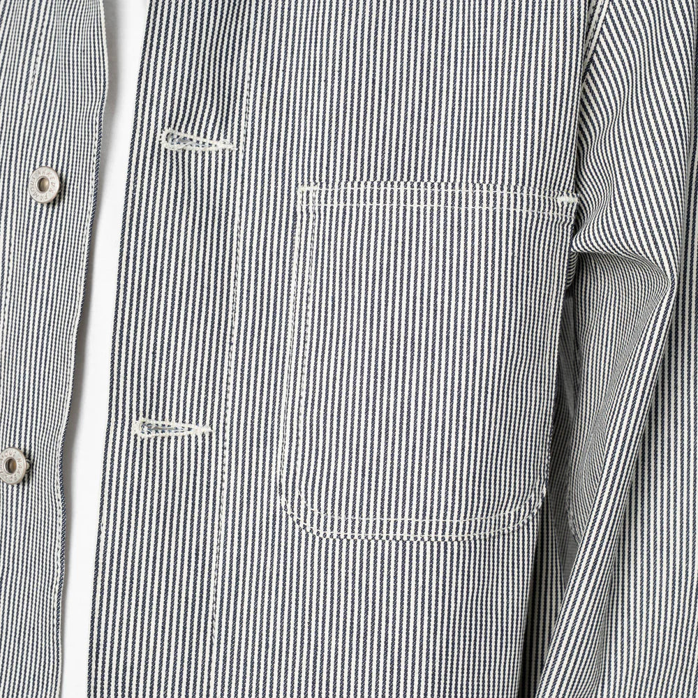 Naked & Famous Chore Coat - Hickory Selvedge - Image 5