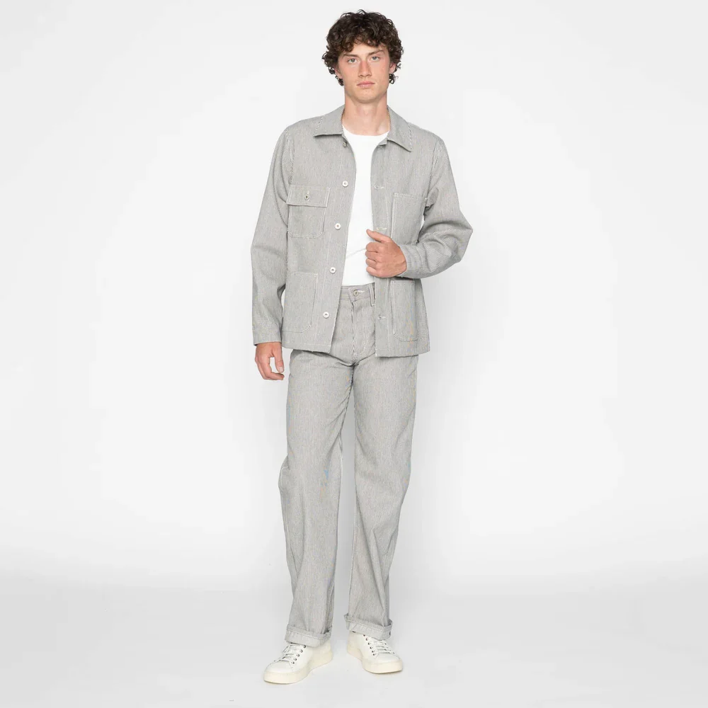 Naked & Famous Chore Coat - Hickory Selvedge - Image 8