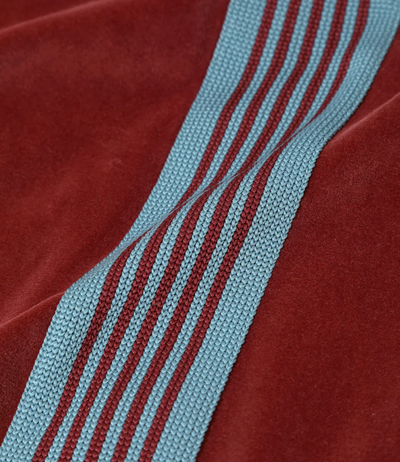 Needles Rib Collar Track Jacket C/PE Velour - Burgundy - Image 6