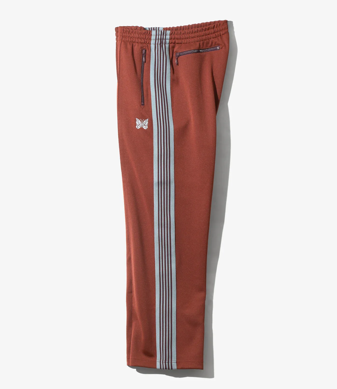 Needles Track Pants Poly Smooth - Rust - Image 4