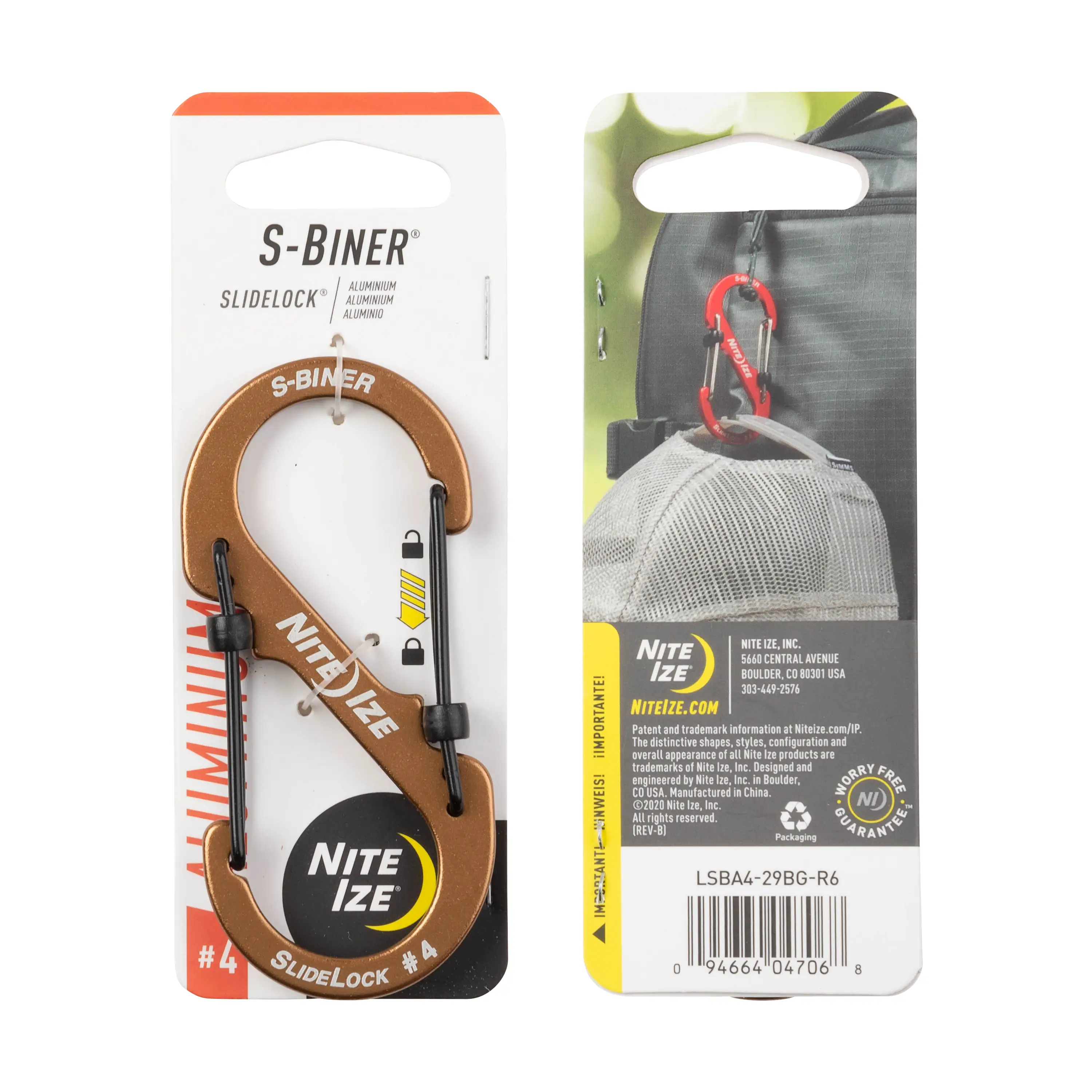 Nite Ize S-Biner SlideLock Aluminium #4 - Coyote