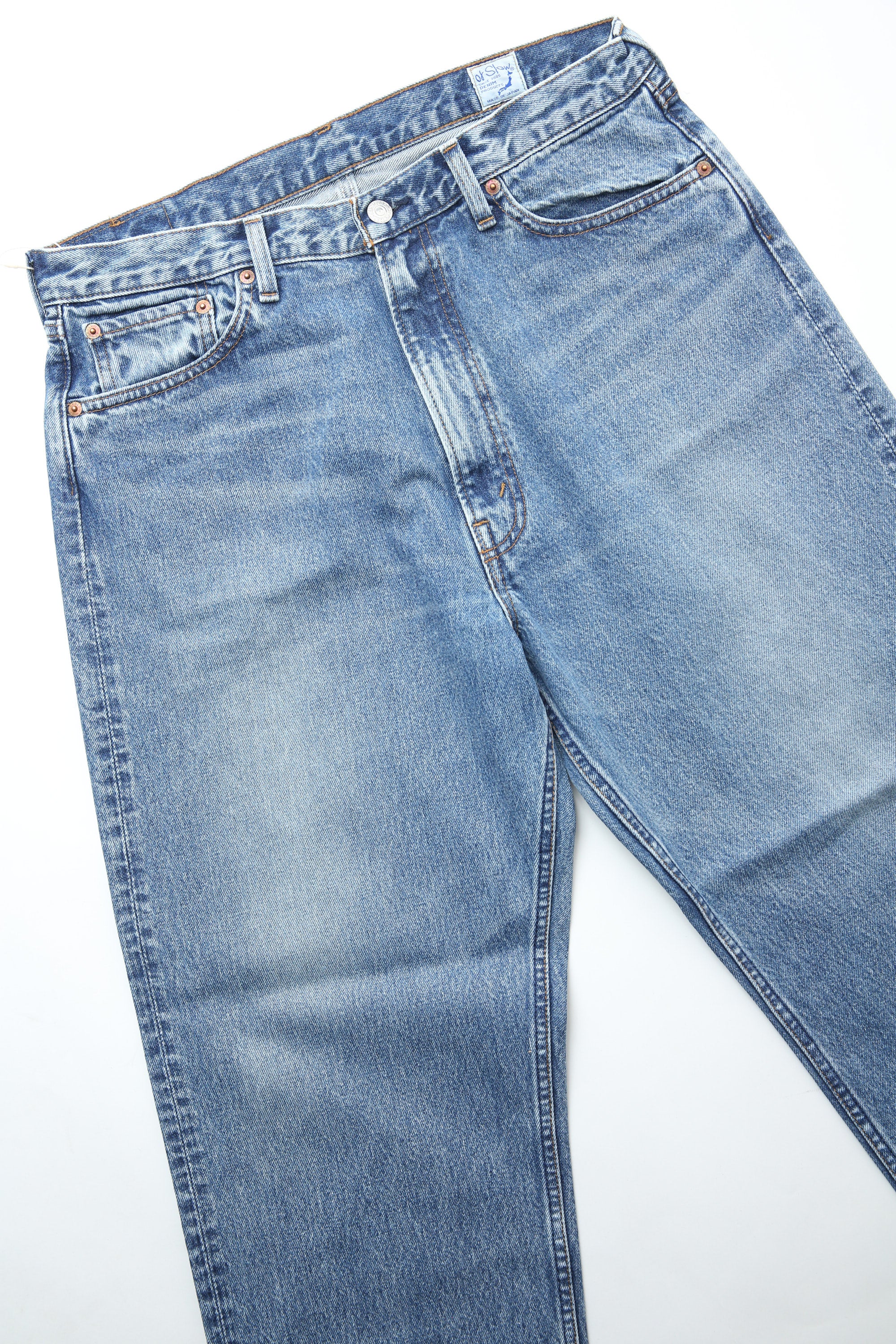 orSlow 101 Dad's Fit Denim Pants (UNISEX) - Denim Used - Image 7