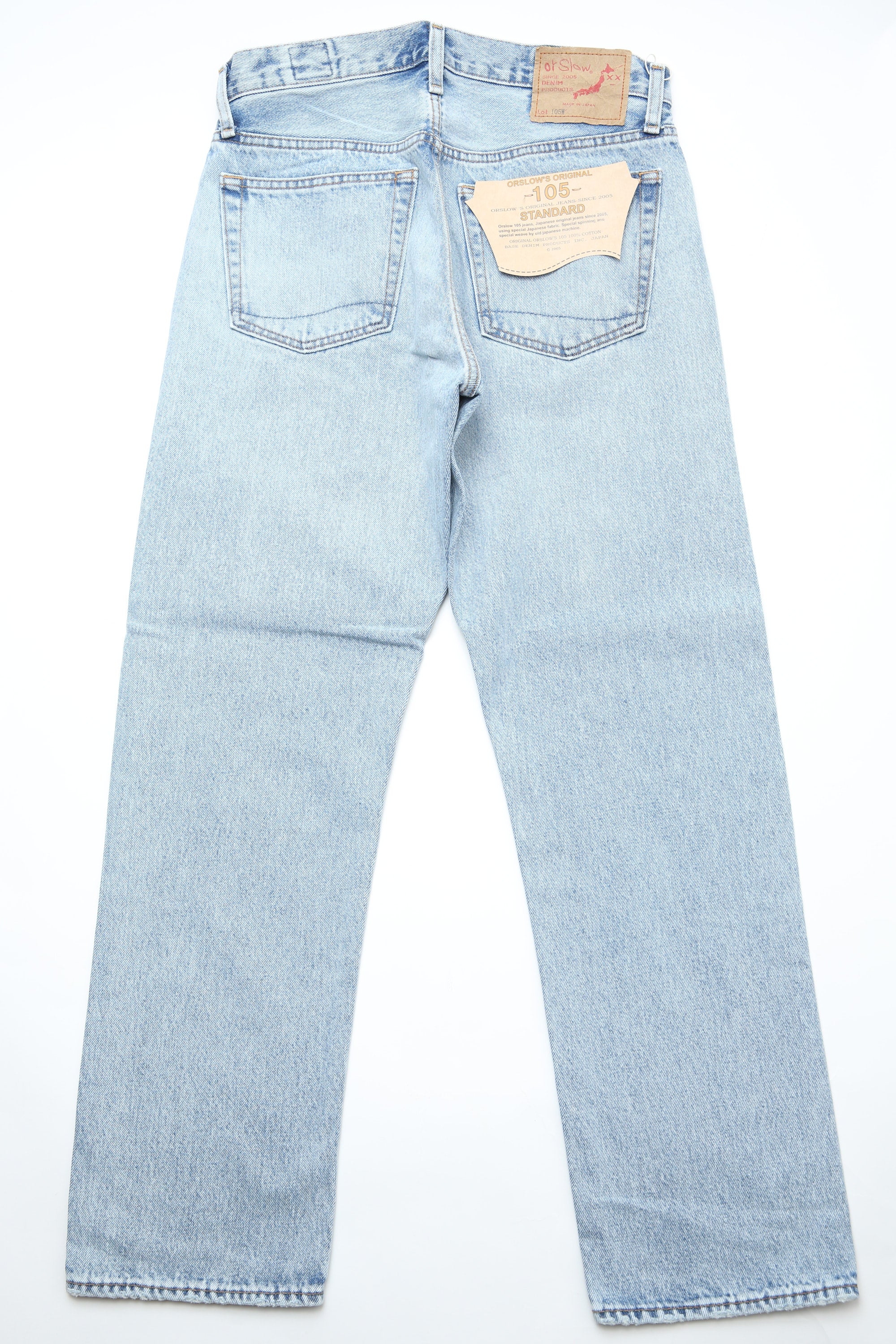 orSlow 105 90's Men's Standard Fit Denim - Sky Blue - Image 8