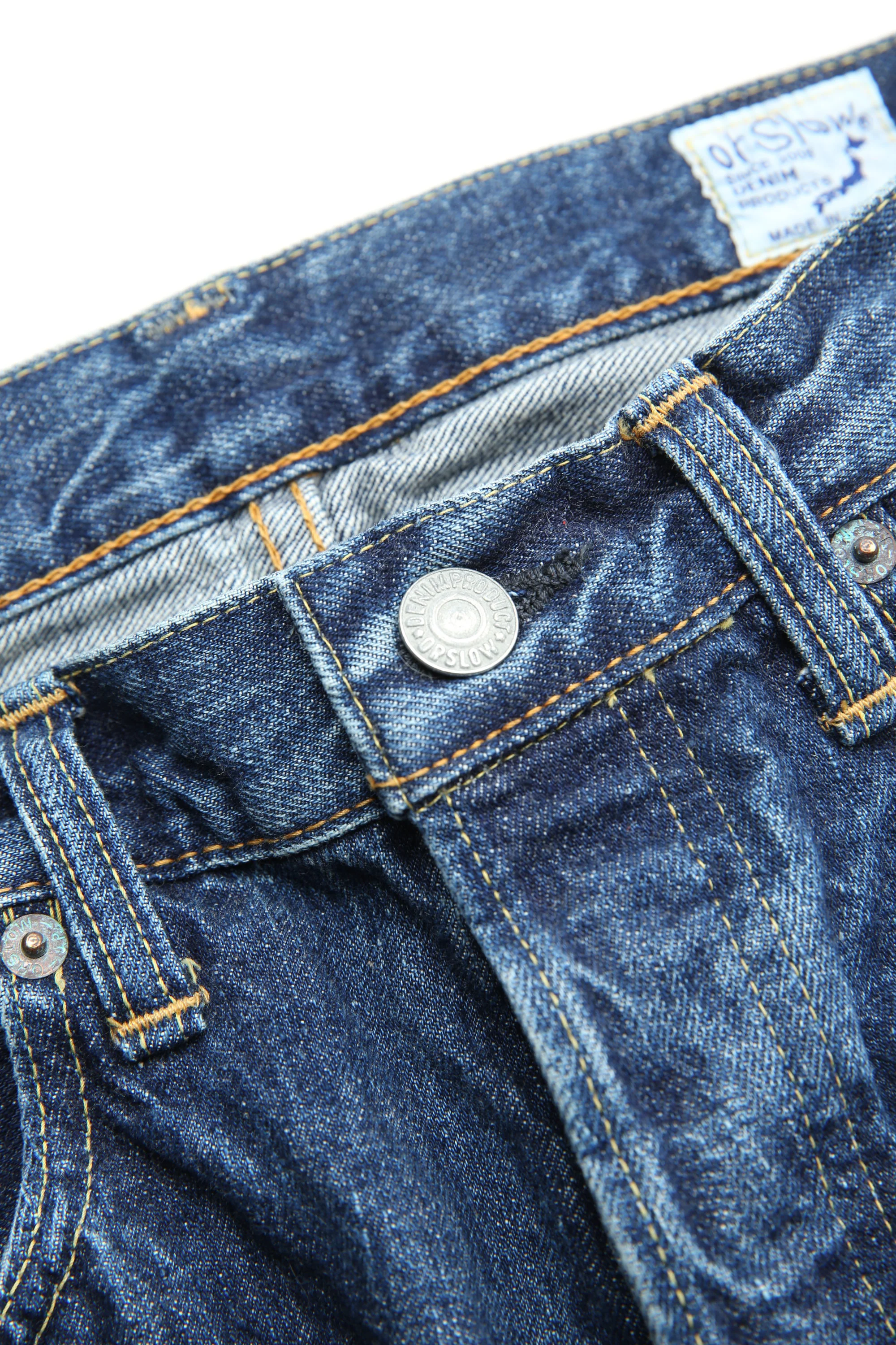 orSlow 105 Standard Fit Selvedge Denim Jean - 2 Year Wash (Dark) - Image 10