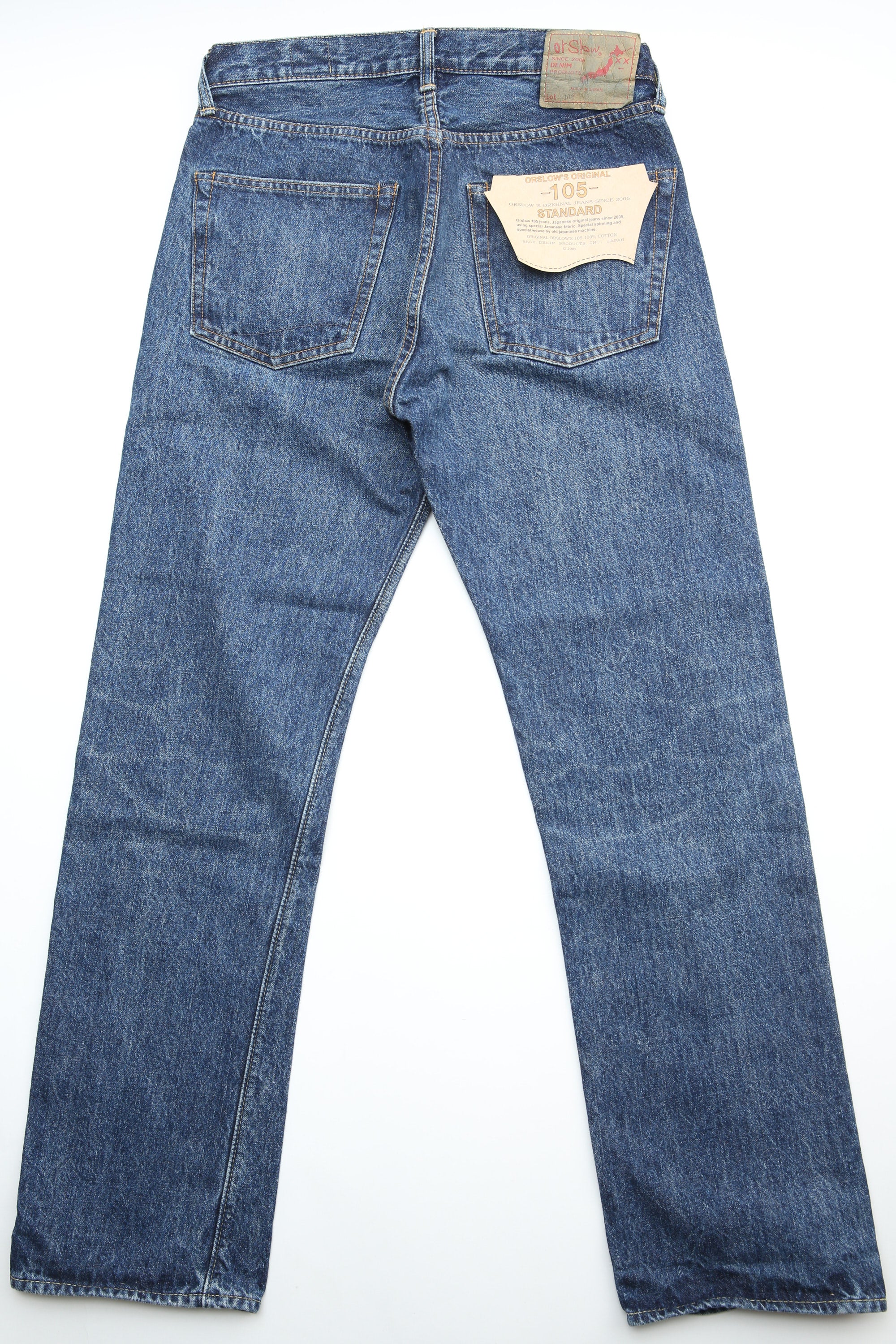 orSlow 105 Standard Fit Selvedge Denim Jean - 2 Year Wash (Dark) - Image 11