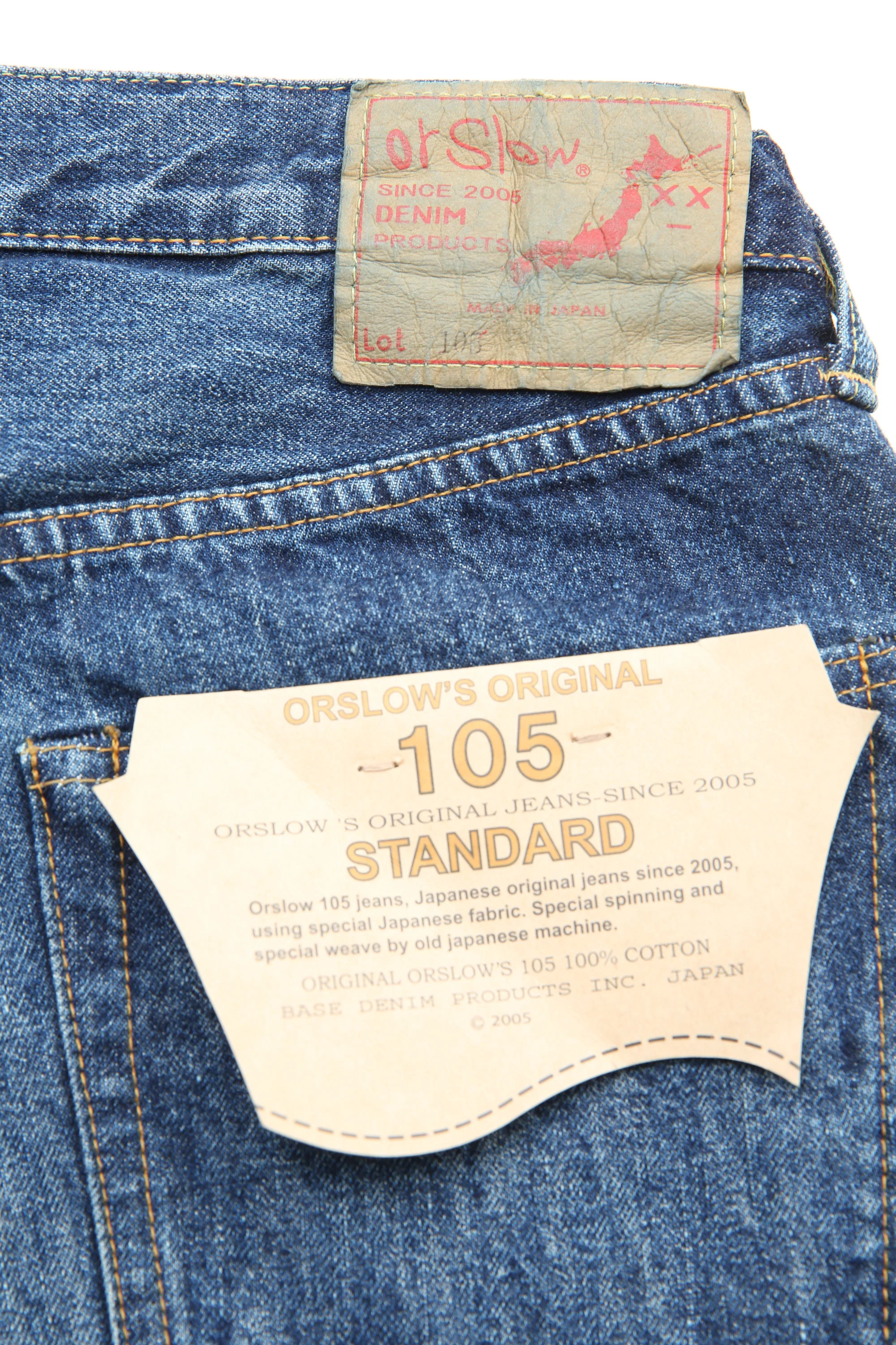 orSlow 105 Standard Fit Selvedge Denim Jean - 2 Year Wash (Dark) - Image 16