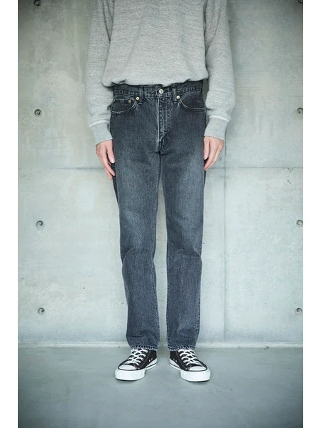 orSlow 107 Ivy Fit Slim Jean - Black Denim Stone - Image 15