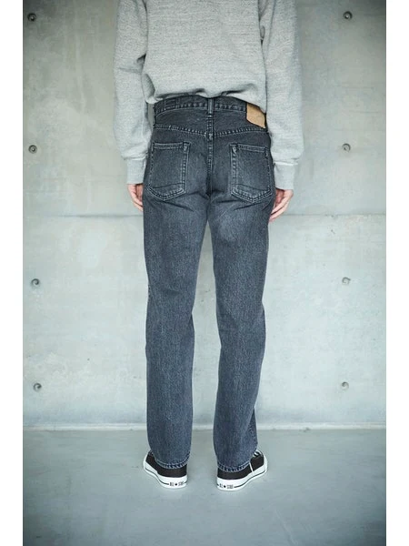 orSlow 107 Ivy Fit Slim Jean - Black Denim Stone - Image 17