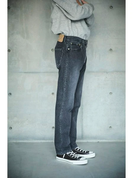 orSlow 107 Ivy Fit Slim Jean - Black Denim Stone - Image 18