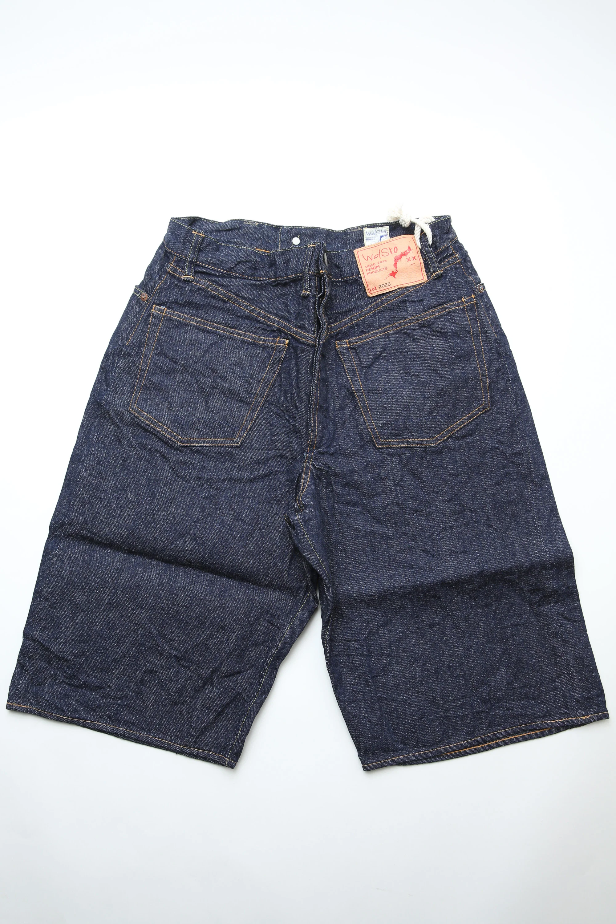 orSlow "wolSro" Backward Denim Short Pants - One Wash - Image 2