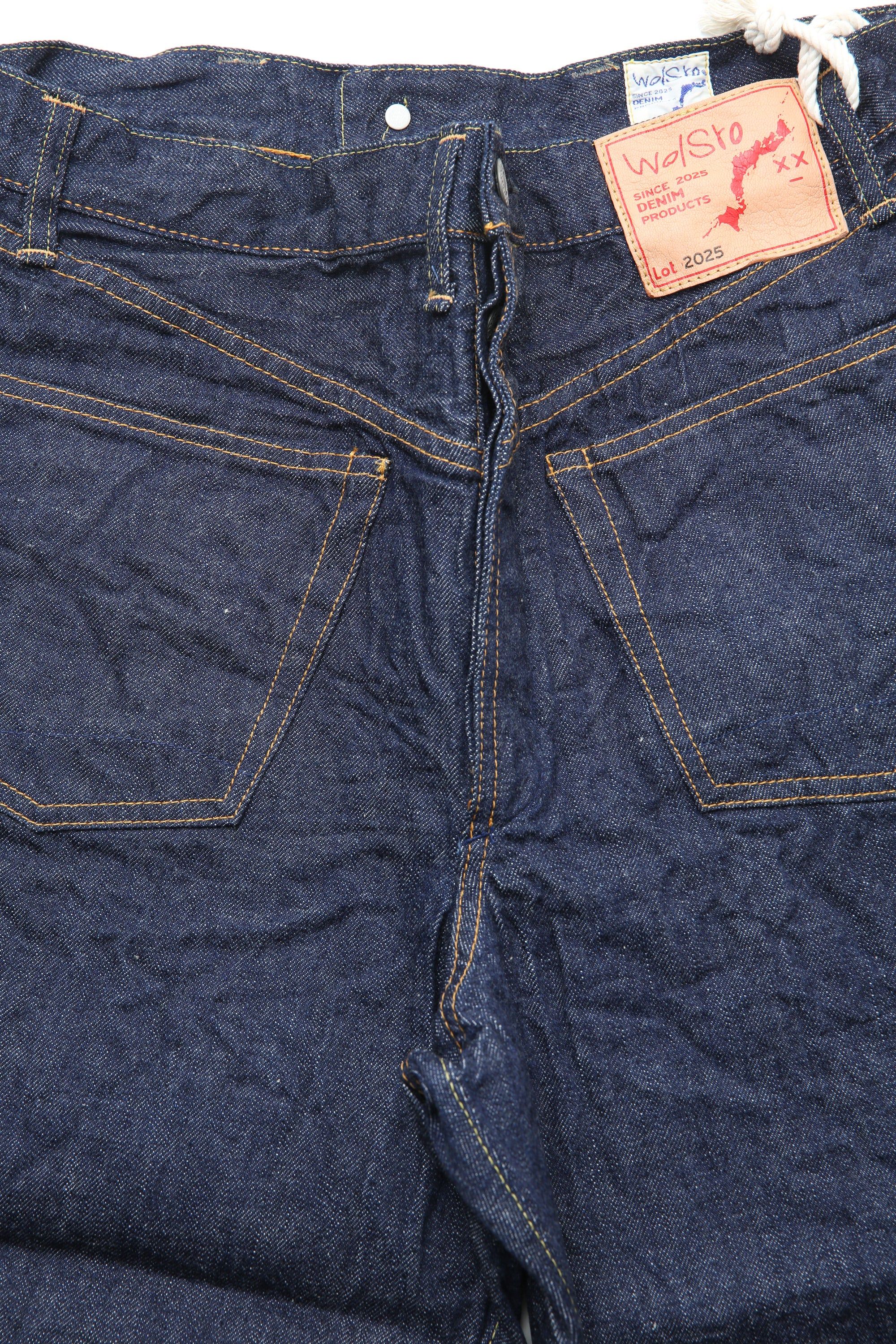 orSlow "wolSro" Backward Denim Short Pants - One Wash - Image 3