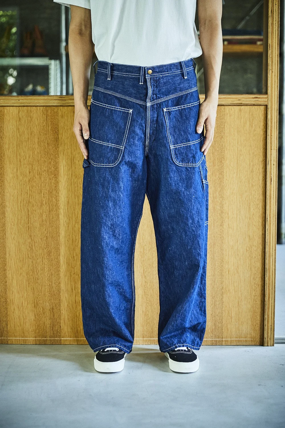 orSlow "wolSro" Backward Wide Fit Painter Pant - One Wash