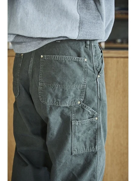 orSlow Dad's Fit Oxford Painter Pants - Army Green - Image 7