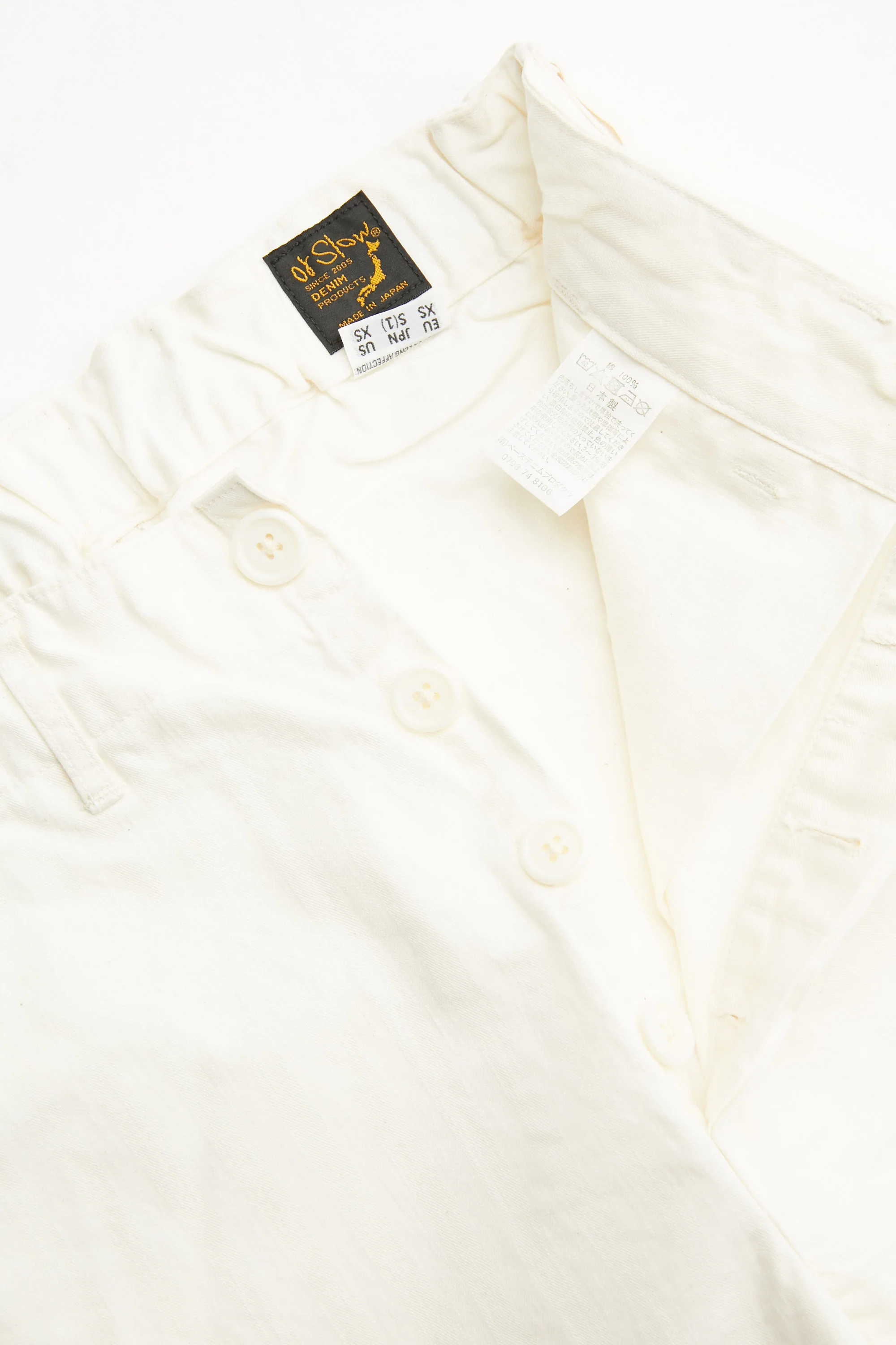 orSlow FRENCH WORK PANTS (Unisex) - Ecru - Image 6