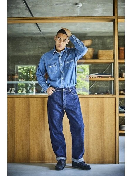 orSlow GRAND DAD'S FIT DENIM PANTS - One Wash - Image 9