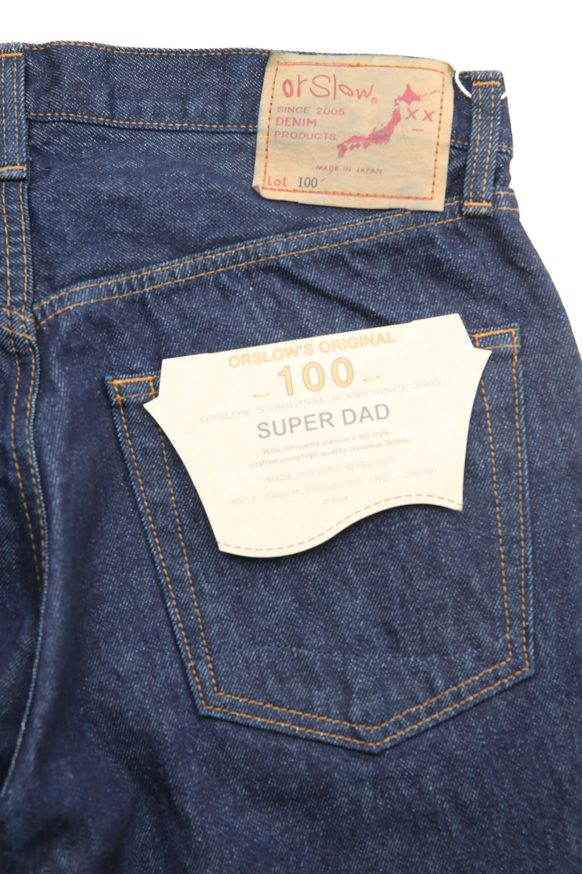 orSlow 100 SUPER DAD'S FIT DENIM PANTS - One Wash - Image 10