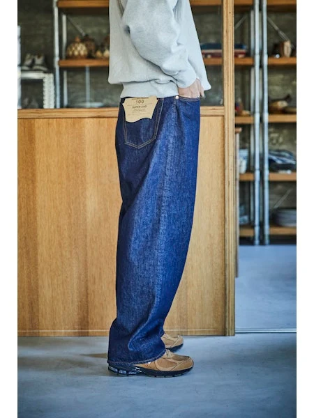 orSlow 100 SUPER DAD'S FIT DENIM PANTS - One Wash - Image 14