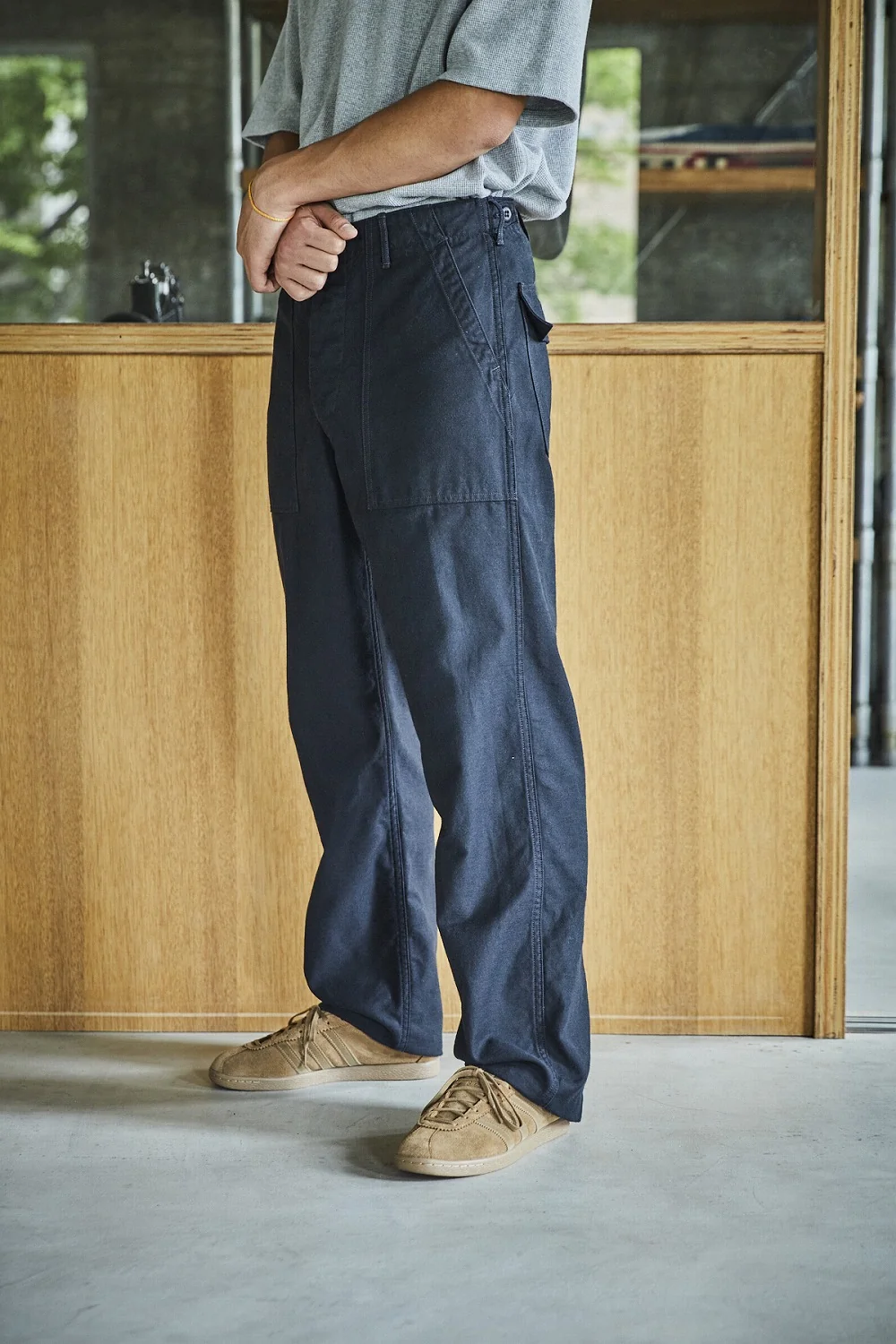 orSlow US Army Fatigue Pants (Regular Fit) - BLACK (SS26) - Image 6