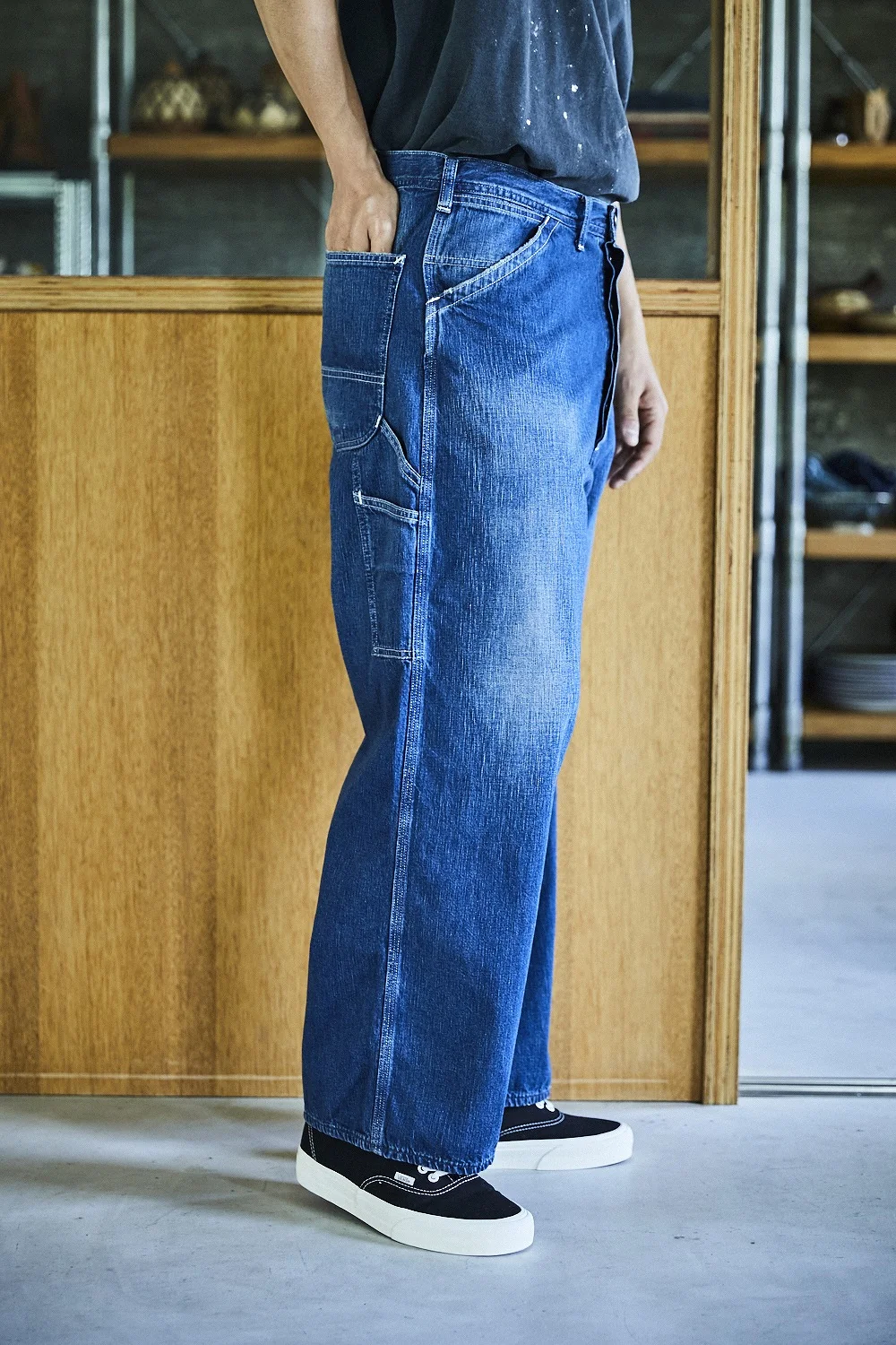 orSlow Wide Fit 30's Painter Pants - Denim Used - Image 4