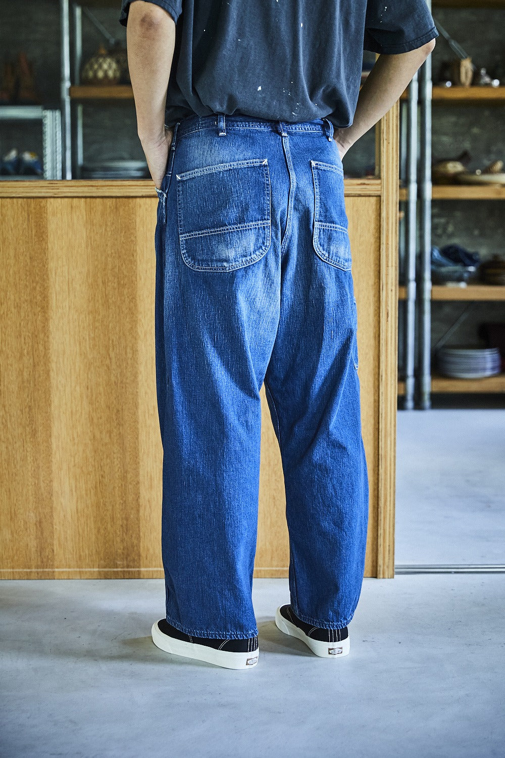 orSlow Wide Fit 30's Painter Pants - Denim Used - Image 6