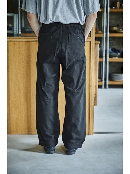 orSlow WIDE FIT FRENCH WORK PANTS (UNISEX) - Black - Image 6