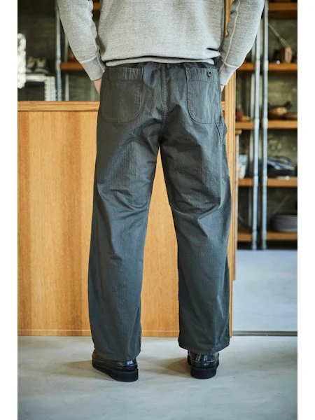 orSlow WIDE FIT FRENCH WORK PANTS (UNISEX) - Coffee Brown - Image 4