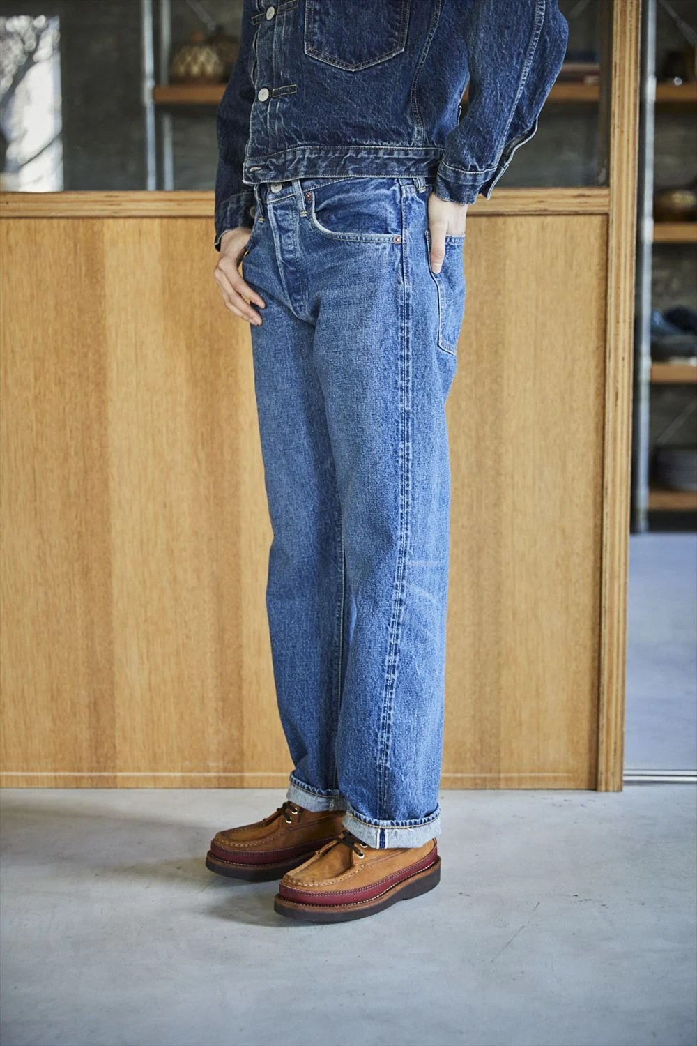 orSlow Women's 60's Selvedge Denim Jeans - 2 Year Wash - Image 5