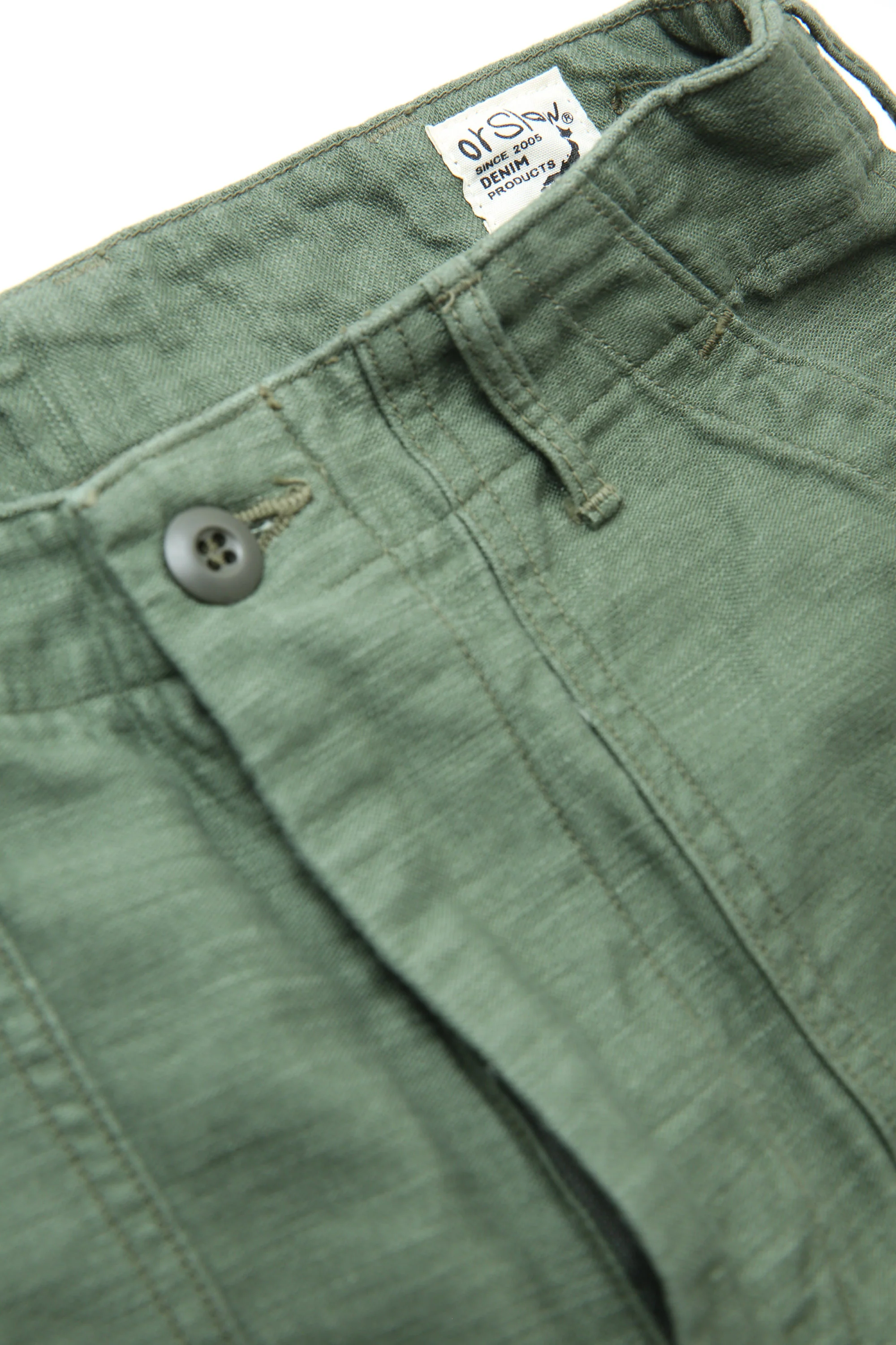 orSlow Women's Short Length U.S. Army Fatigue Pants (REGULAR FIT) - Green - Image 16