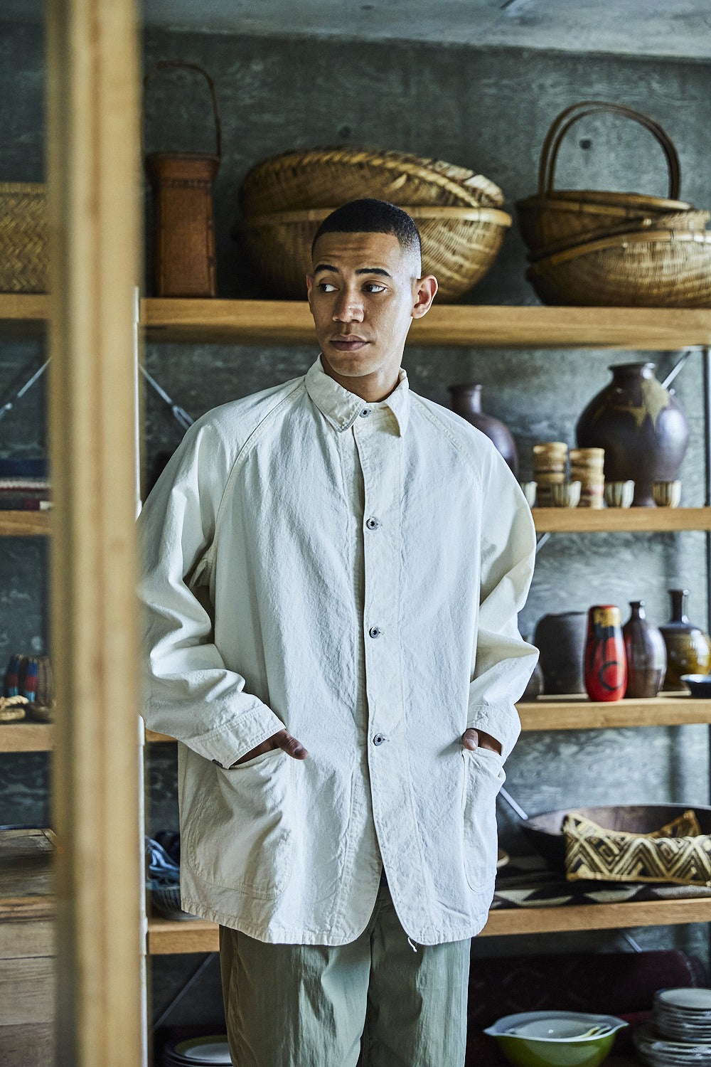 Orslow WWII 40's Denim Coverall - Ecru - Image 9