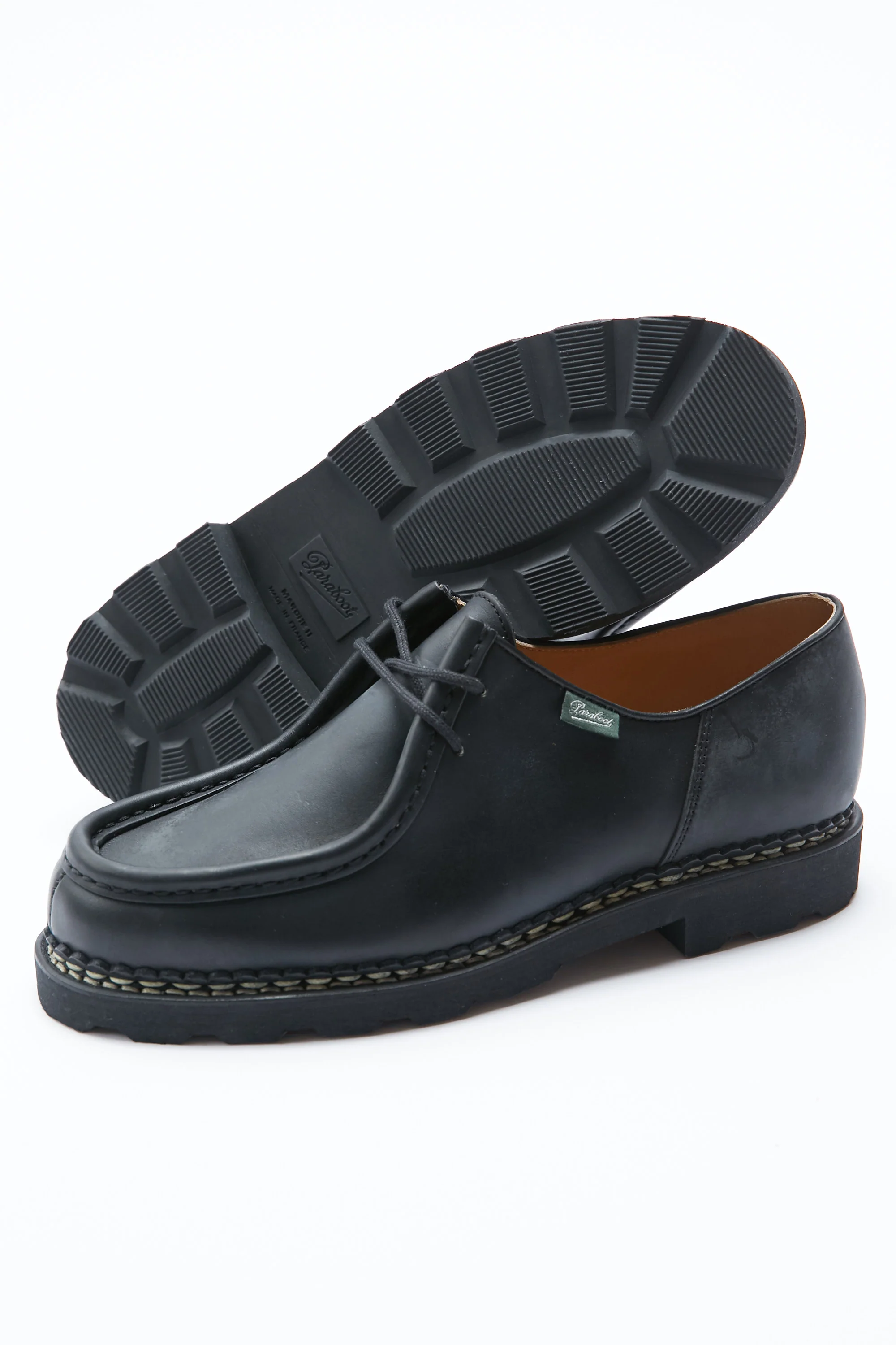 Paraboot Men's Michael / Marche II Noire - Lis Noir - Image 11