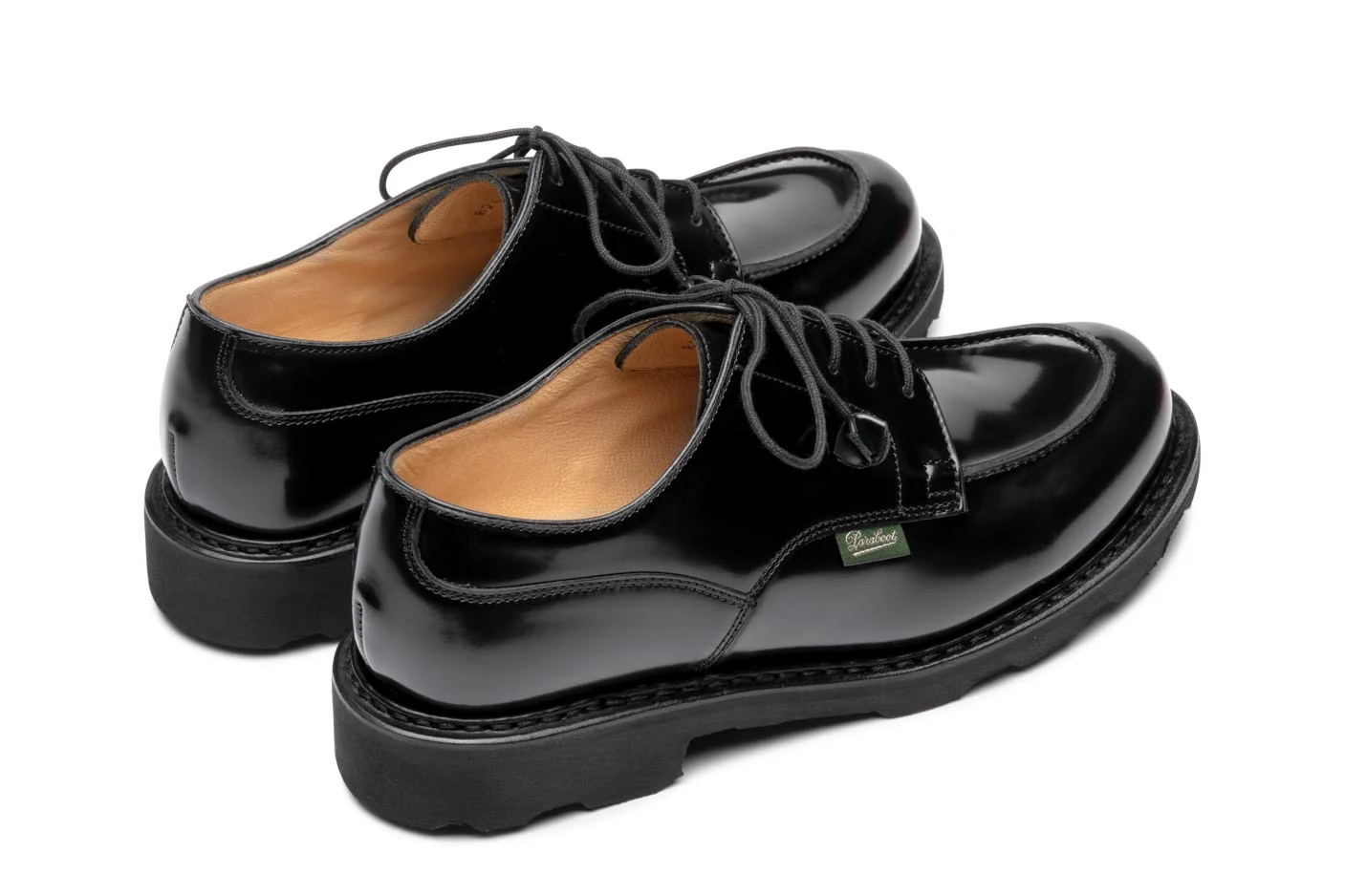 Paraboot Women's Chambord / Griff Noire - Gloss Noir - Image 3