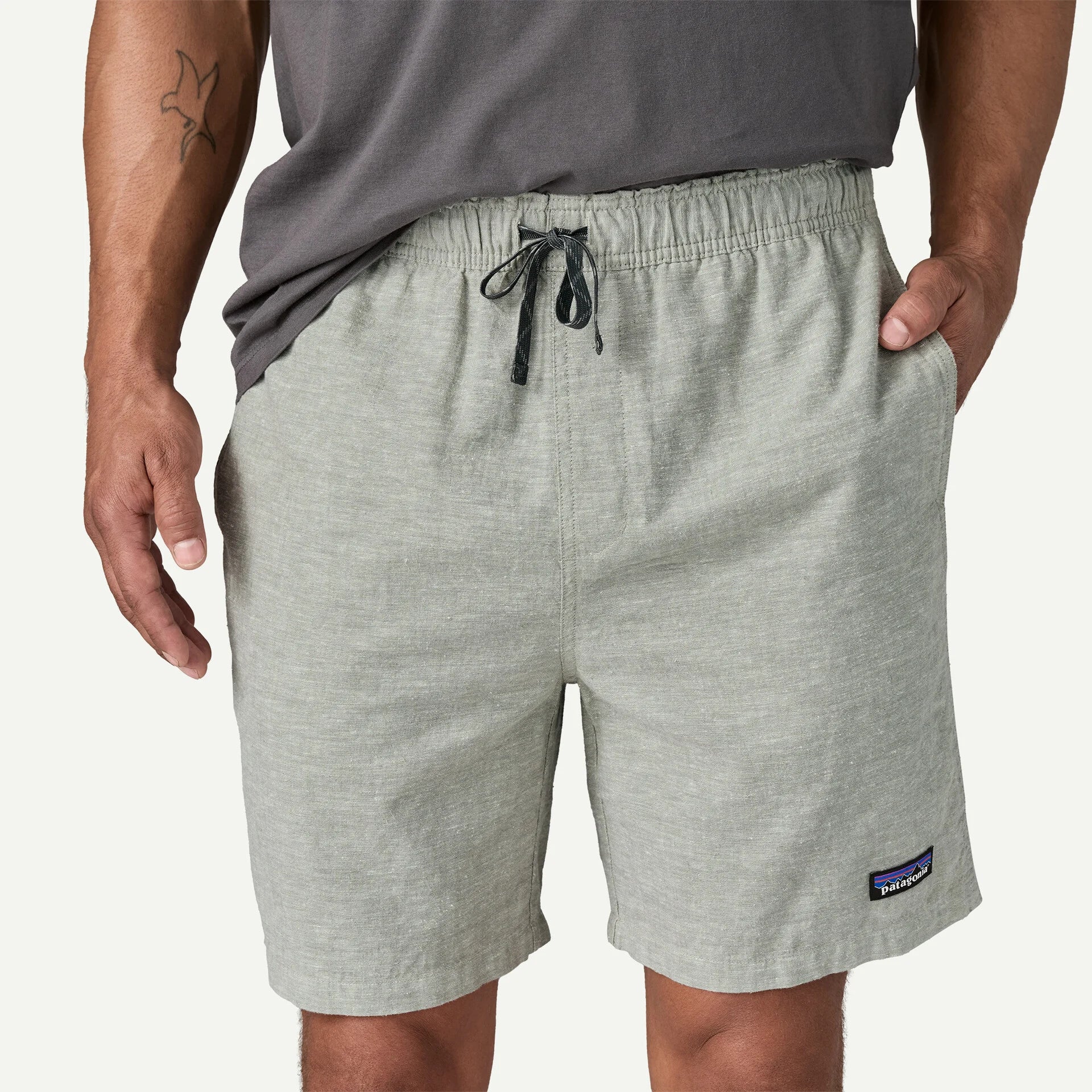 Patagonia Men's Baggies™ Naturals - Chambray: Feather Grey - Image 4
