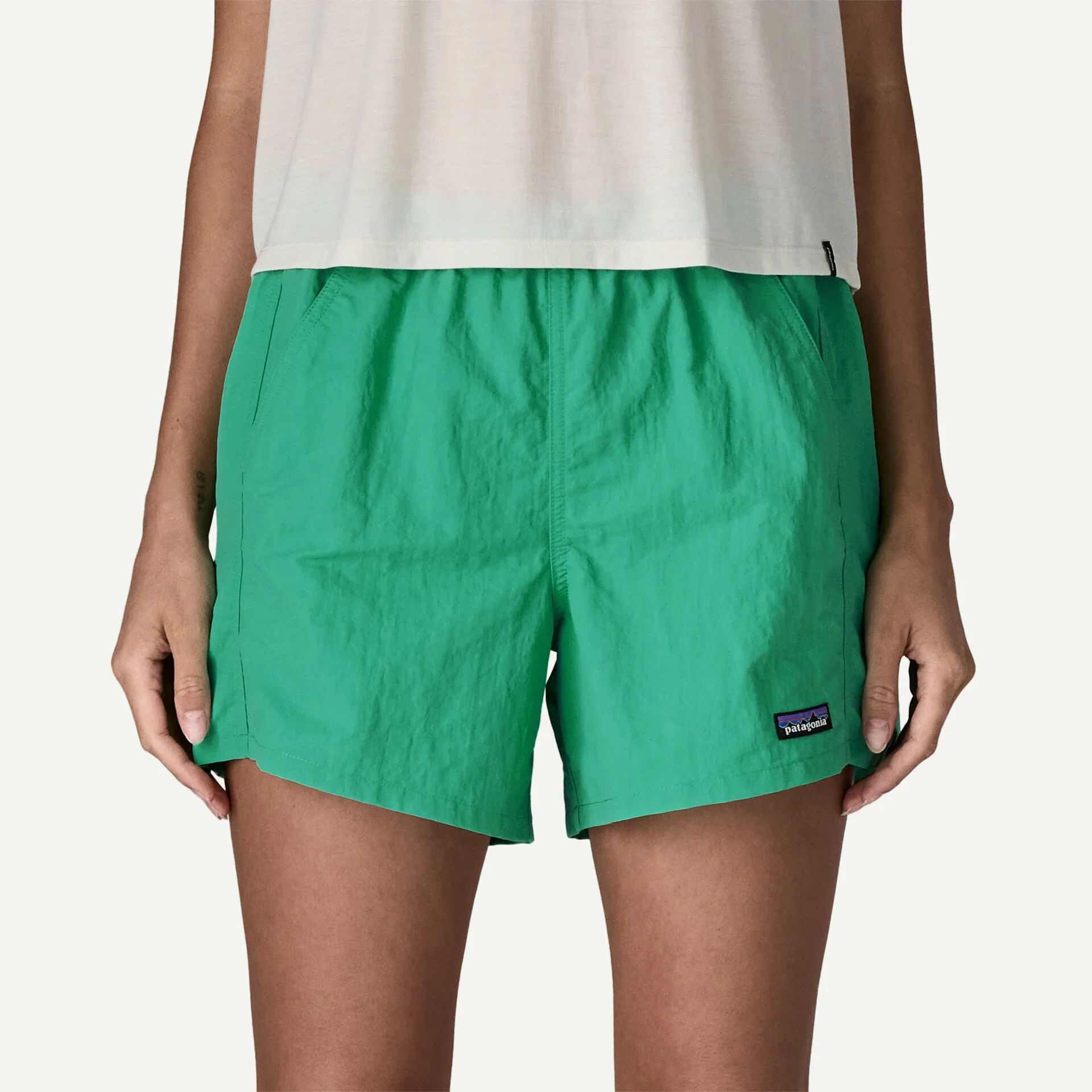 Patagonia Women's Baggies Shorts 5" - Aqua Stone - Image 2