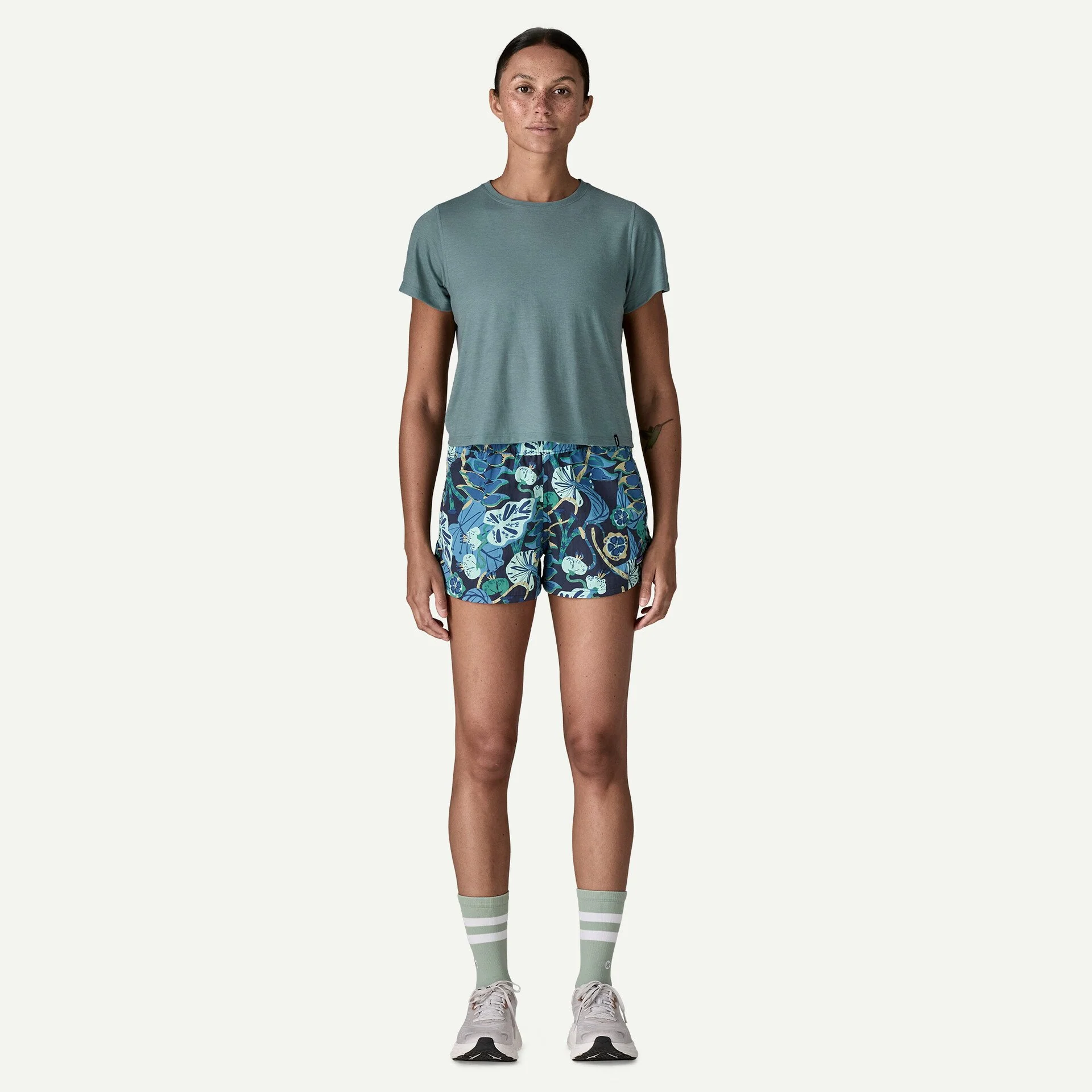 Patagonia Women's Capilene® Cool Trail Cropped Shirt - Blue Sage - Image 4