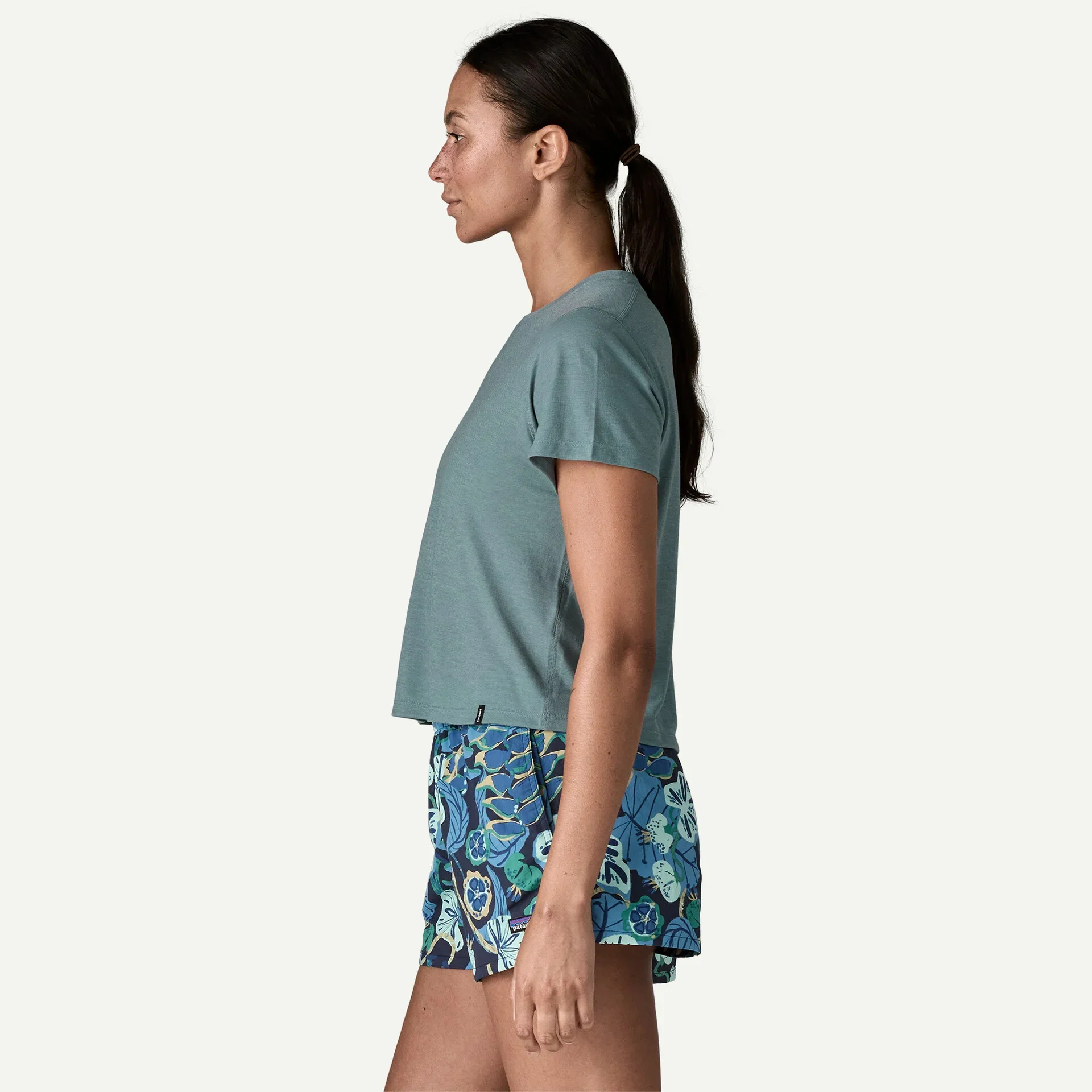 Patagonia Women's Capilene® Cool Trail Cropped Shirt - Blue Sage - Image 5