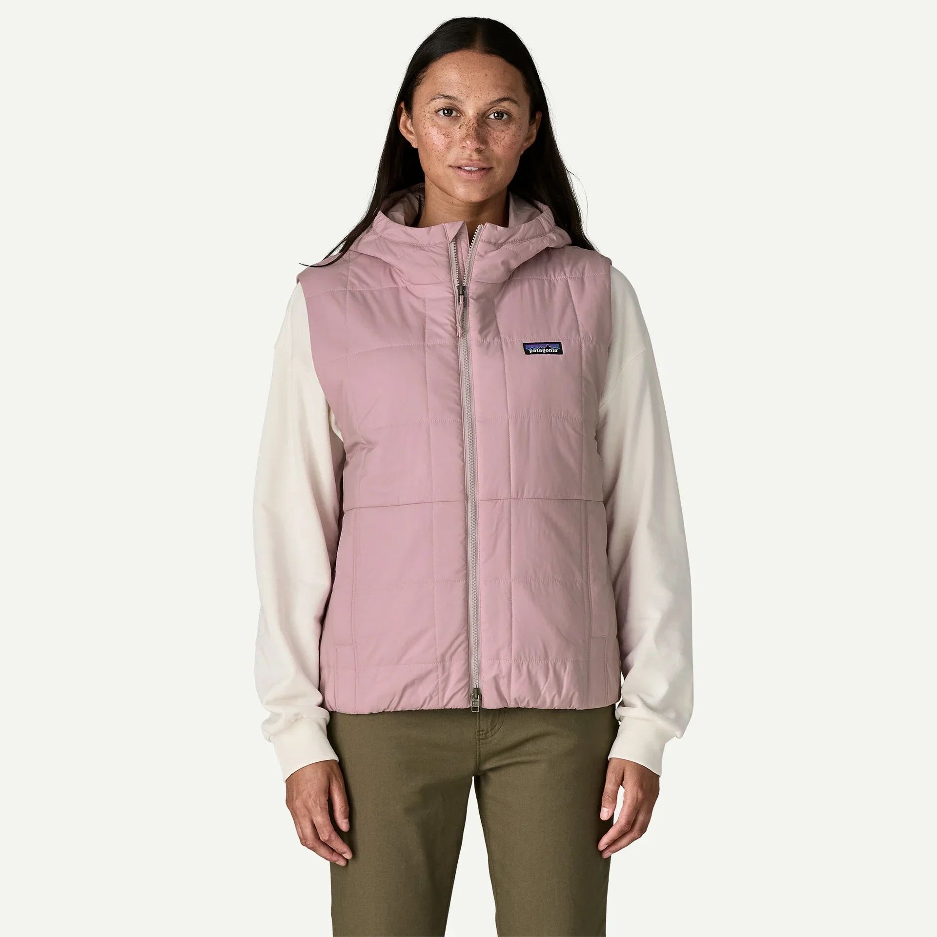 Patagonia Women's Light Gust Hooded Vest - Black - Image 2