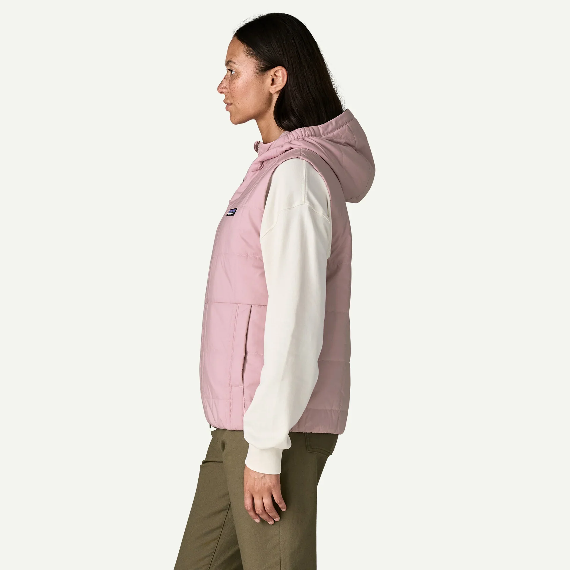 Patagonia Women's Light Gust Hooded Vest - Black - Image 5