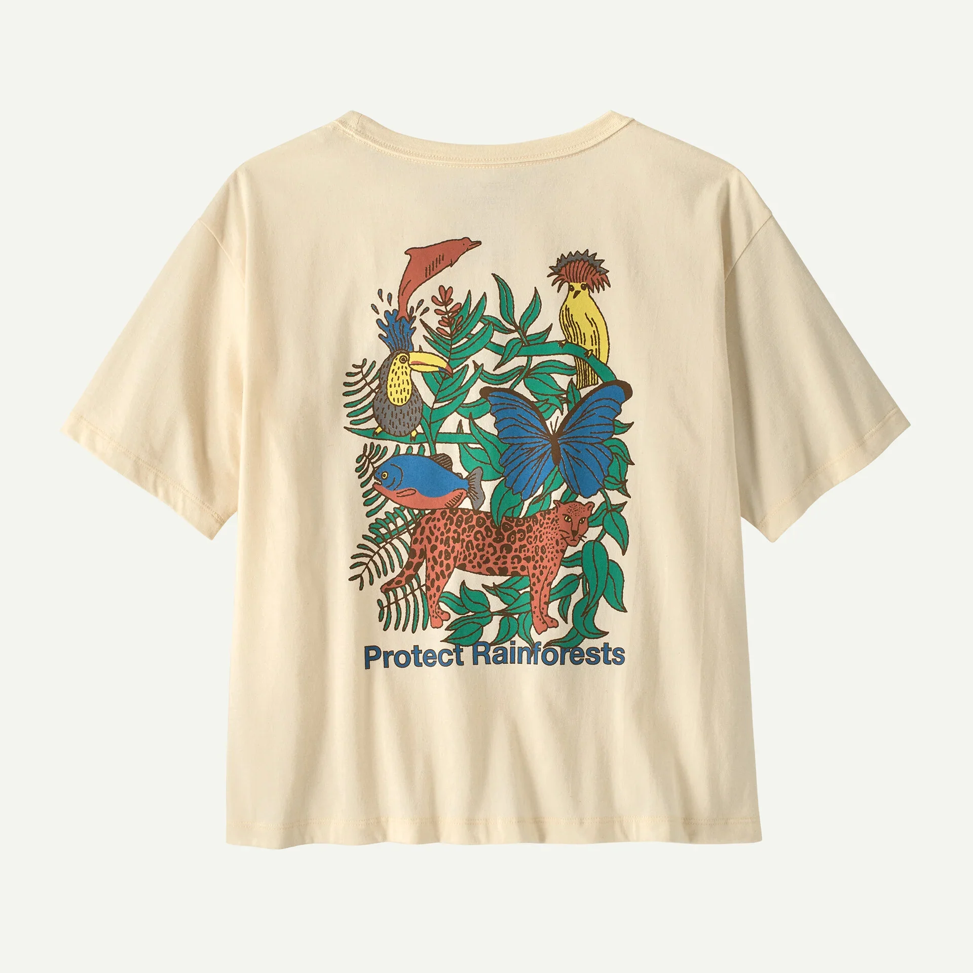 Patagonia Women's Protect Rainforest Easy Cut T-Shirt - Undyed Natural